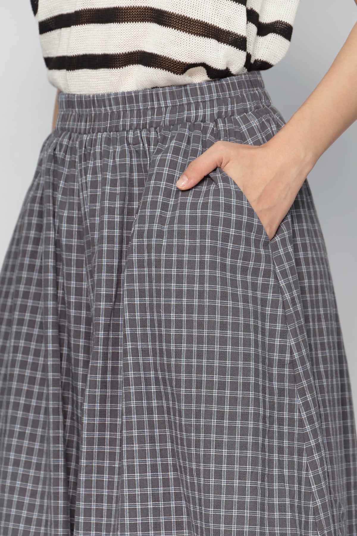 JOY - Sorae Checkered Balloon Pants