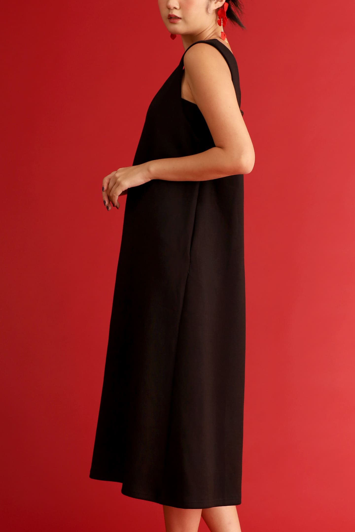 CHOSEN - Sovereign Pinafore Dress in Black