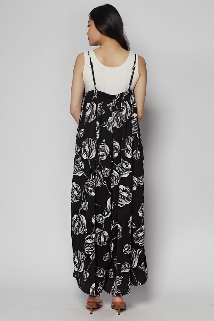 Soxie Jumpsuit in Rose Print