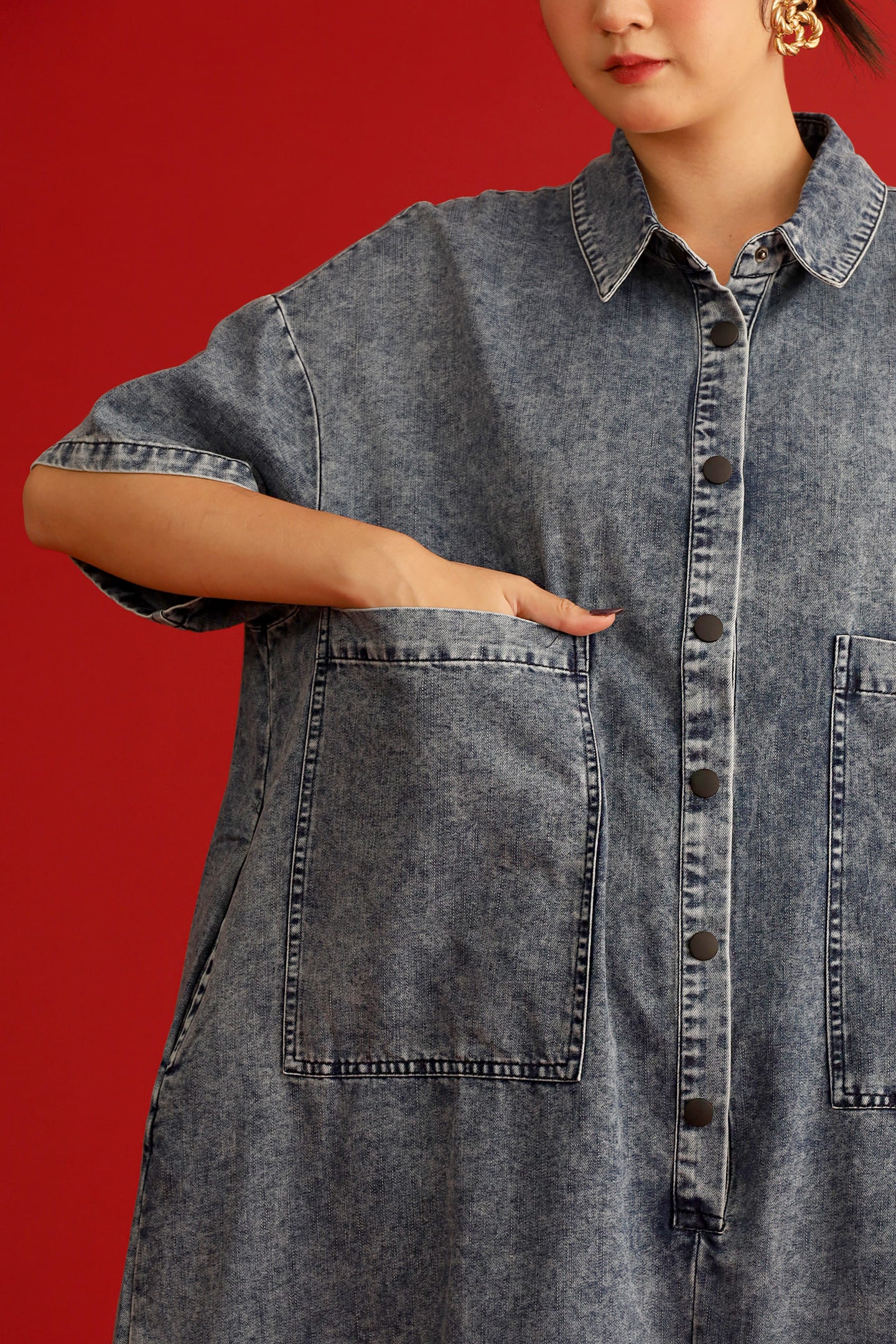 CHOSEN - Statement One Denim Jumpsuit