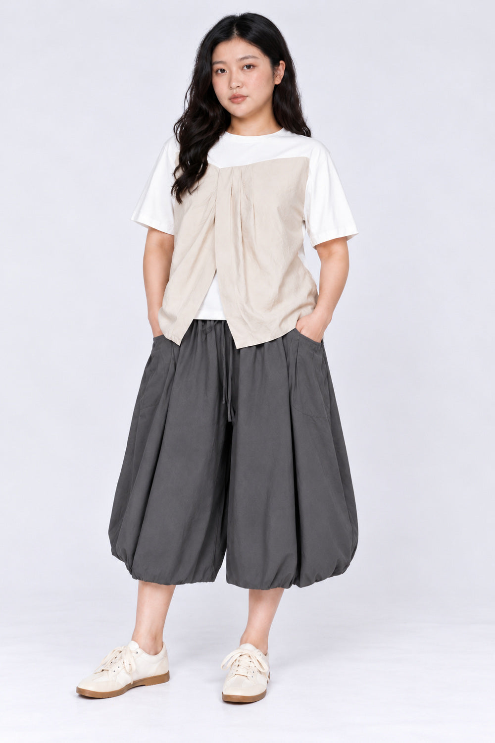Backorders Vivien Bubble Culottes in Grey