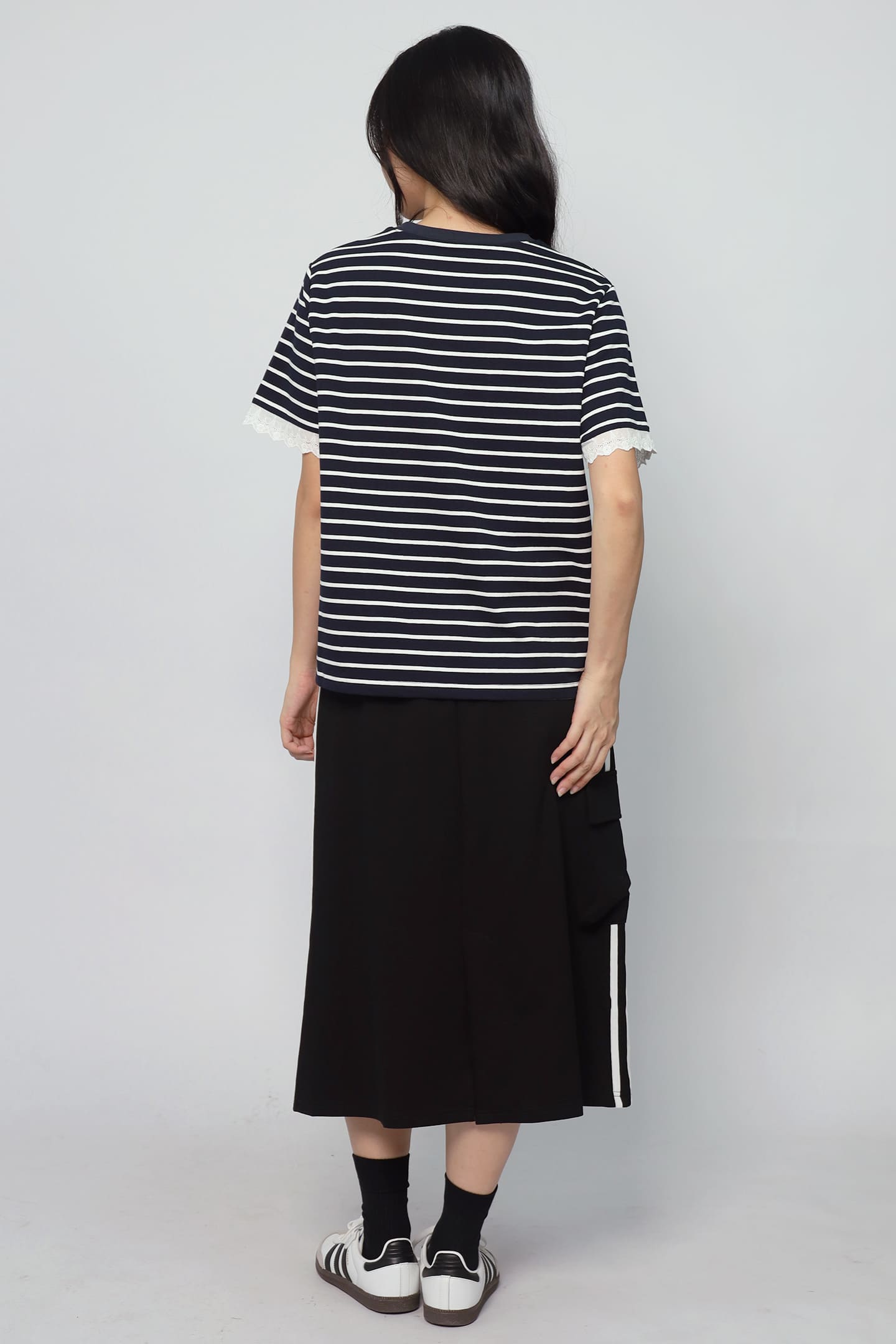 JOY - Sugar Sweet Stripes Lace Top