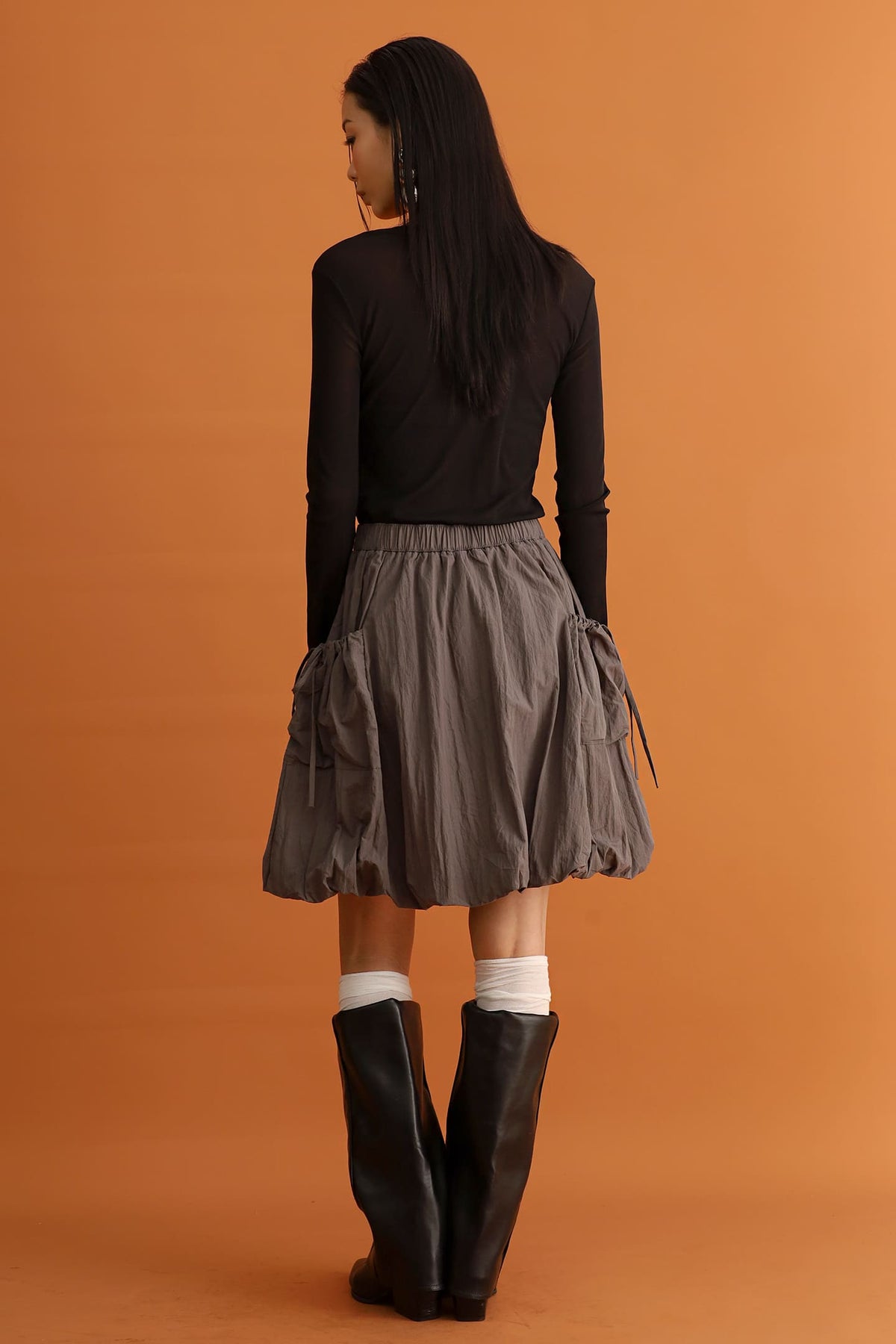 CHOSEN - Sumi Bubble Skirt in Grey