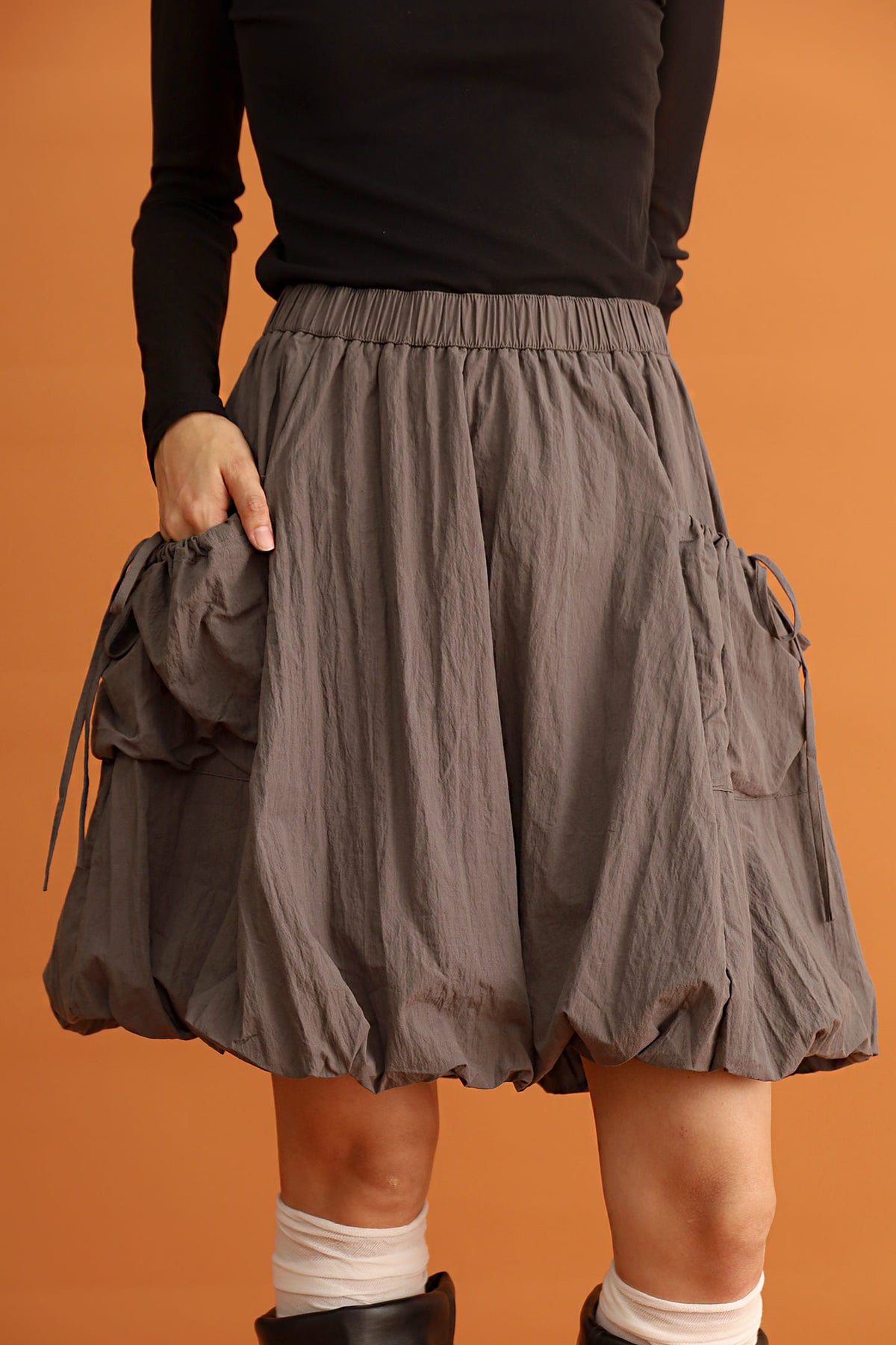 CHOSEN - Sumi Bubble Skirt in Grey