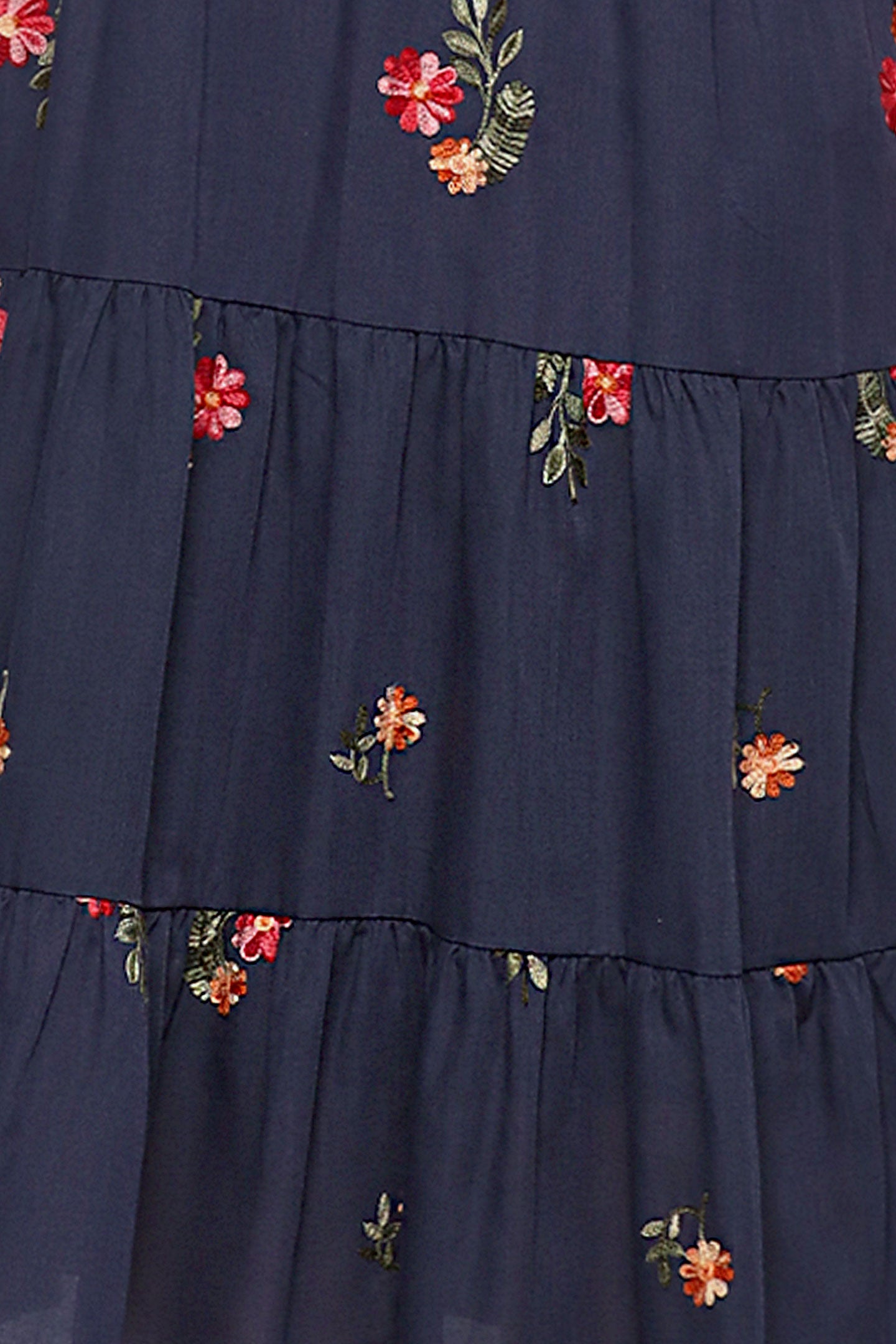 Backorders Sydney Dress in Blue Petal Embroidery