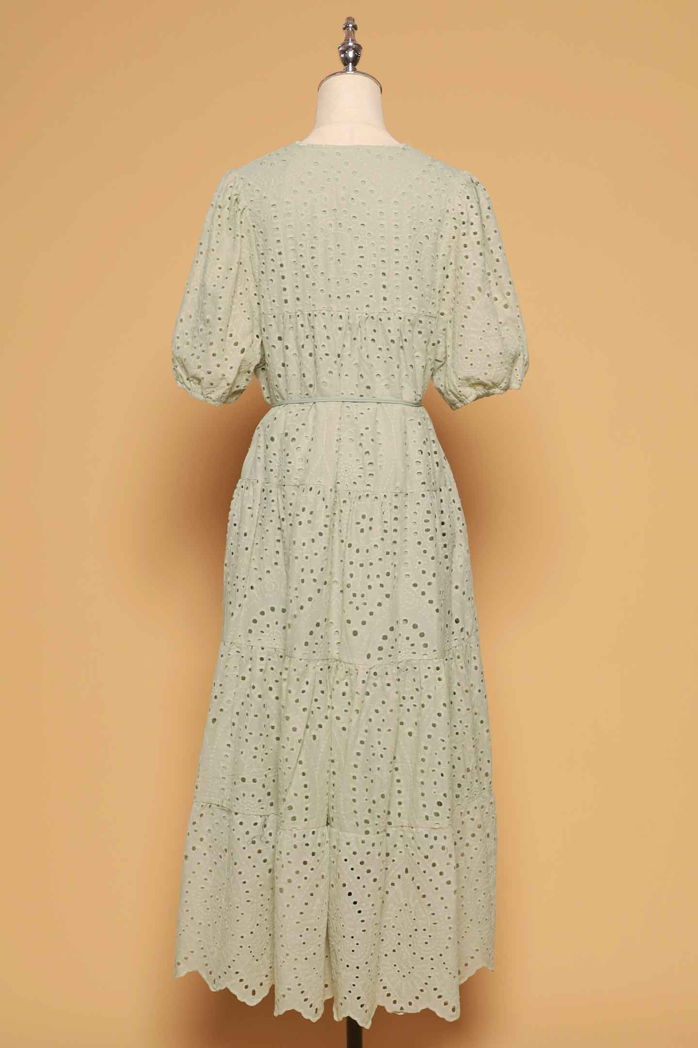 PO - Sydney Dress in Mint Green Crochet