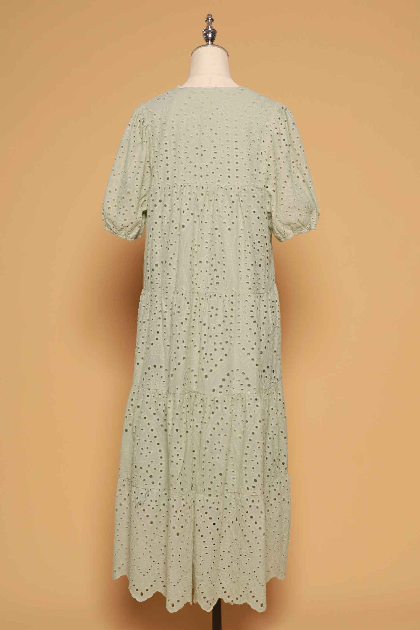 PO - Sydney Dress in Mint Green Crochet