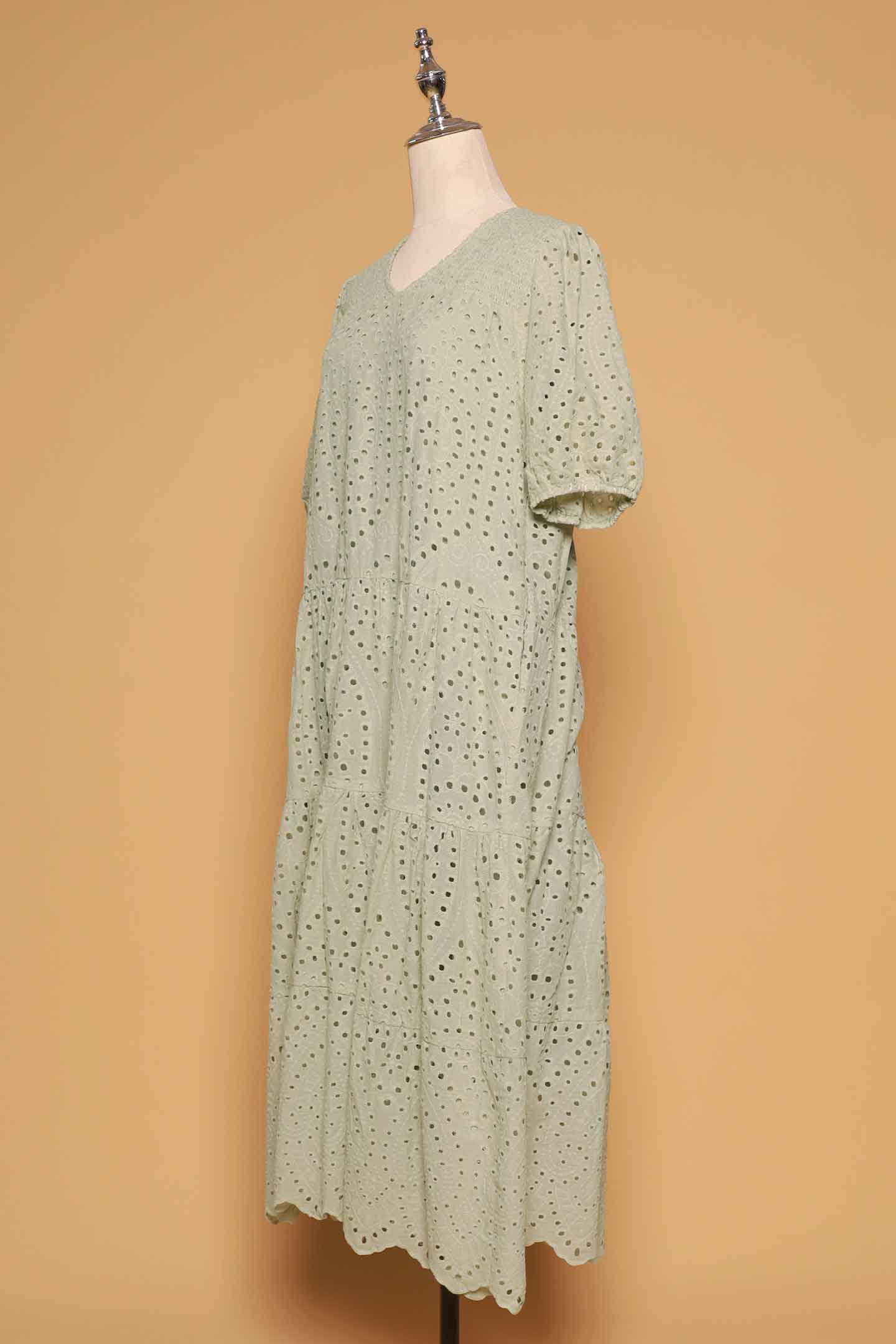 PO - Sydney Dress in Mint Green Crochet