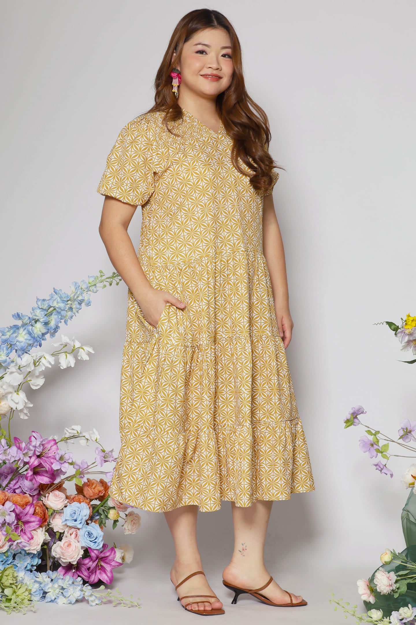 Sydney Dress in Yellow Royalty