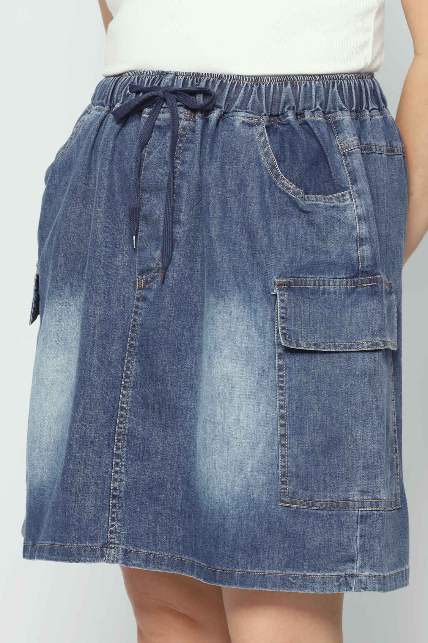 Syri Skirt in Dark Denim