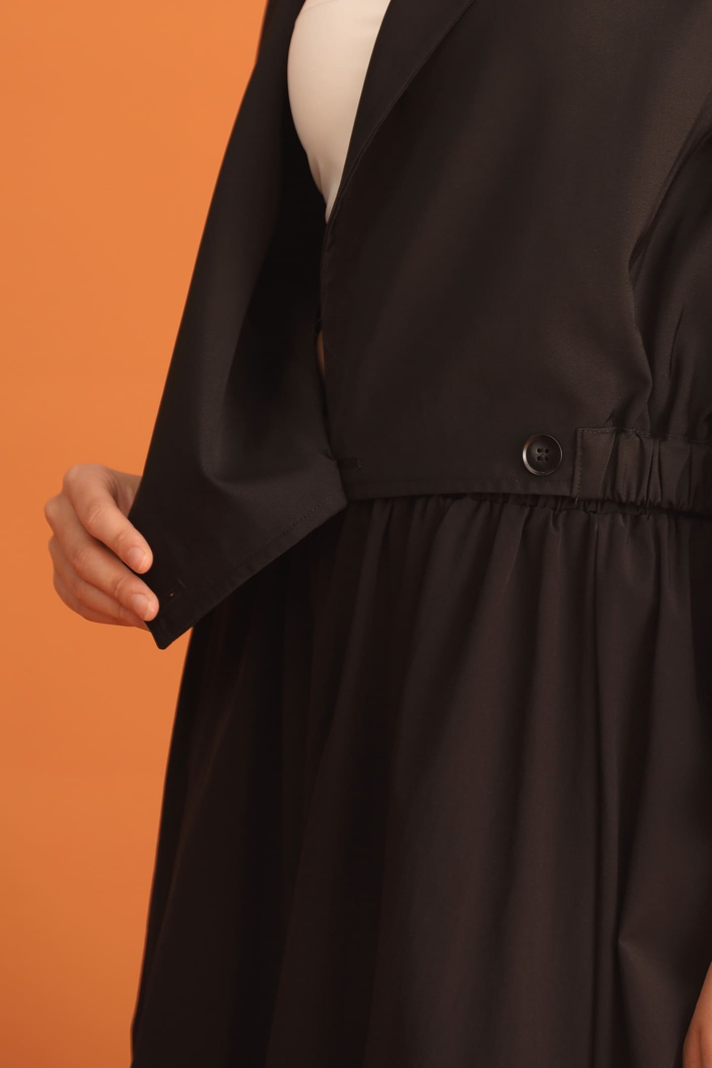 CHOSEN - Tate 2 Way Jacket Top in Black