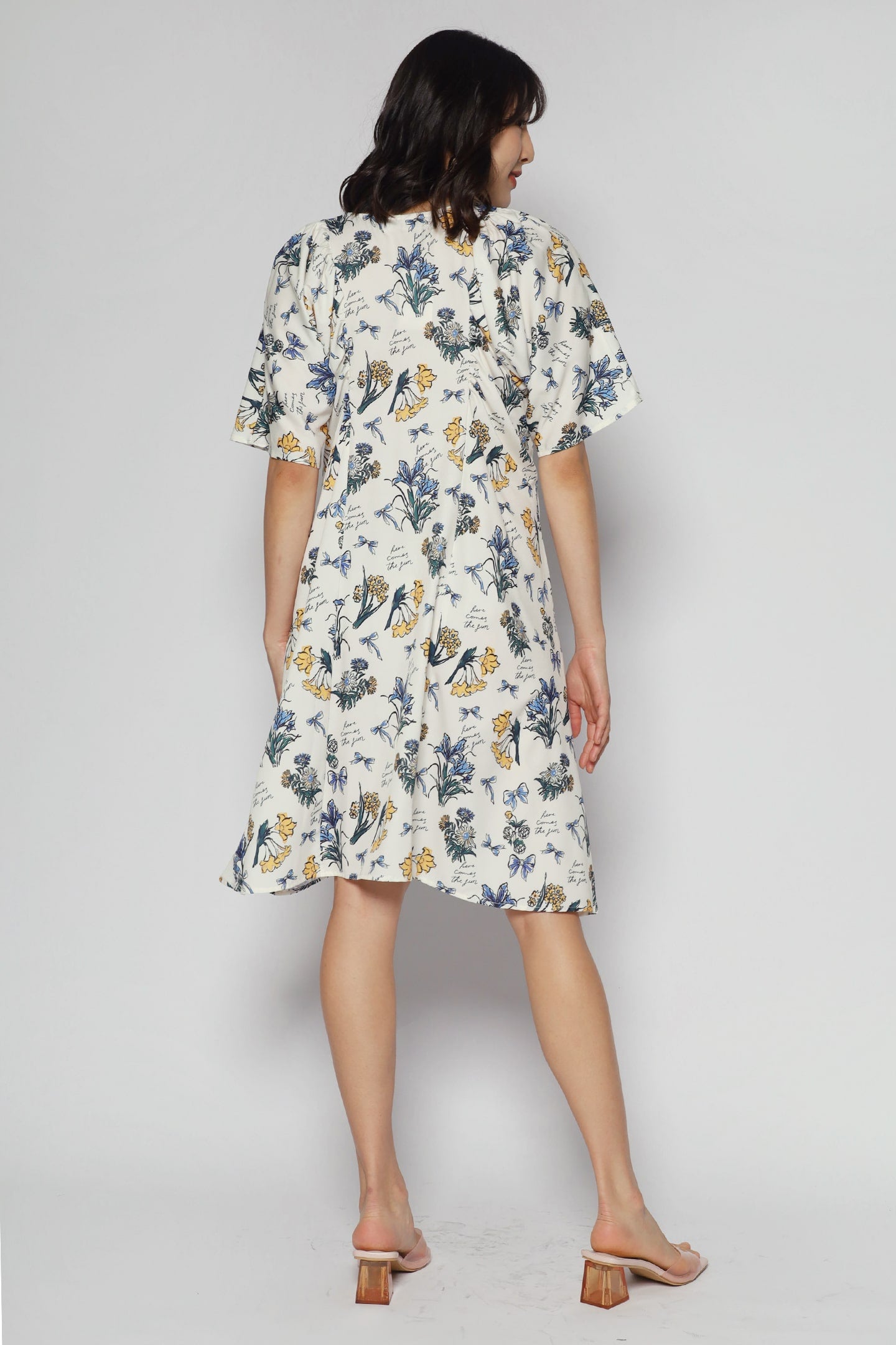 Tayler V Dress in Botanical