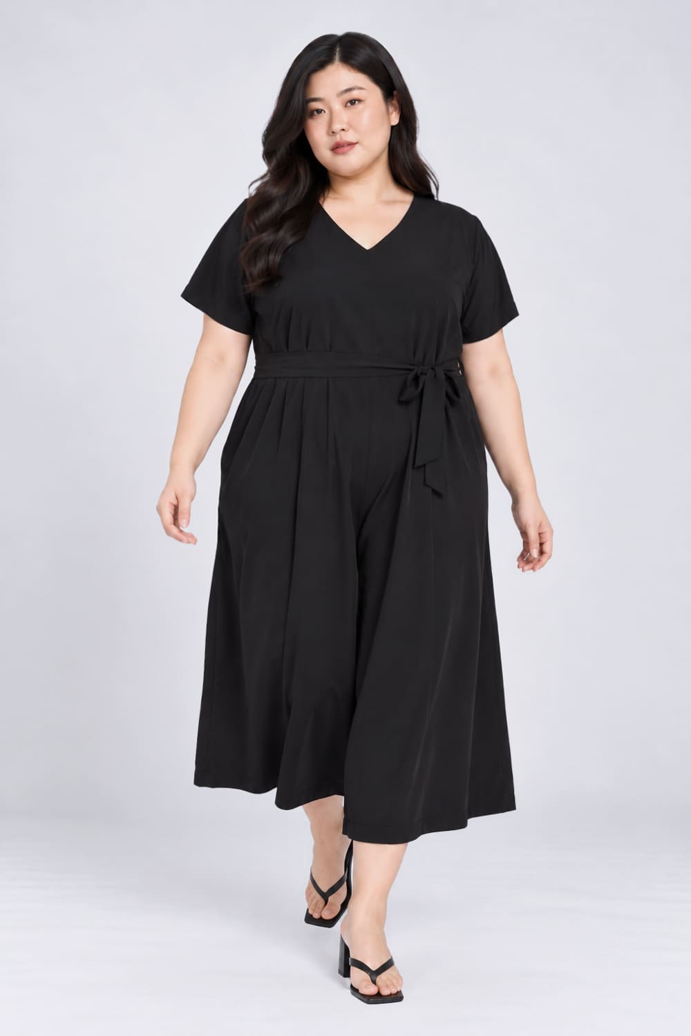 TE+ : Shirokuro Jumpsuit in Black