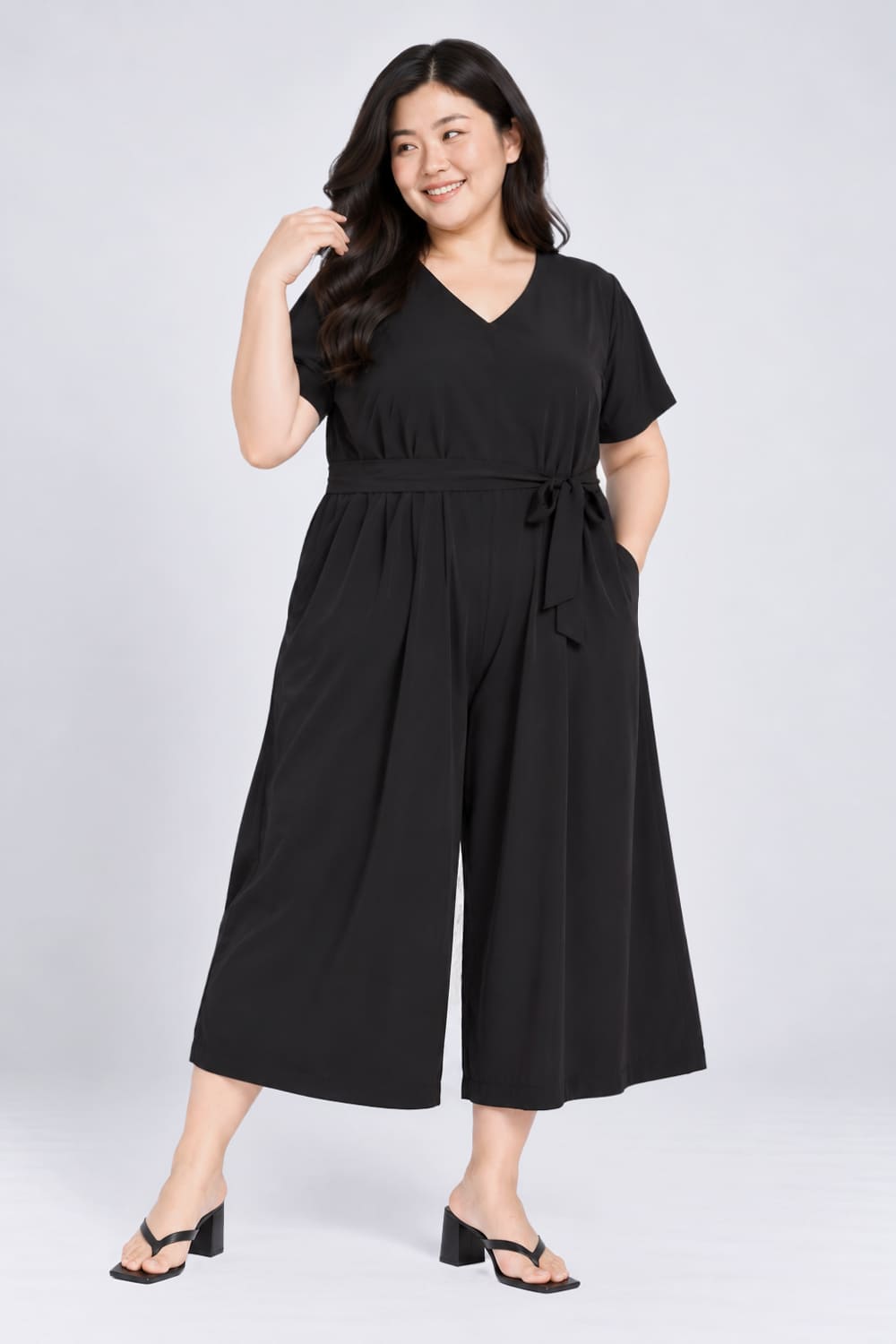TE+ : Shirokuro Jumpsuit in Black