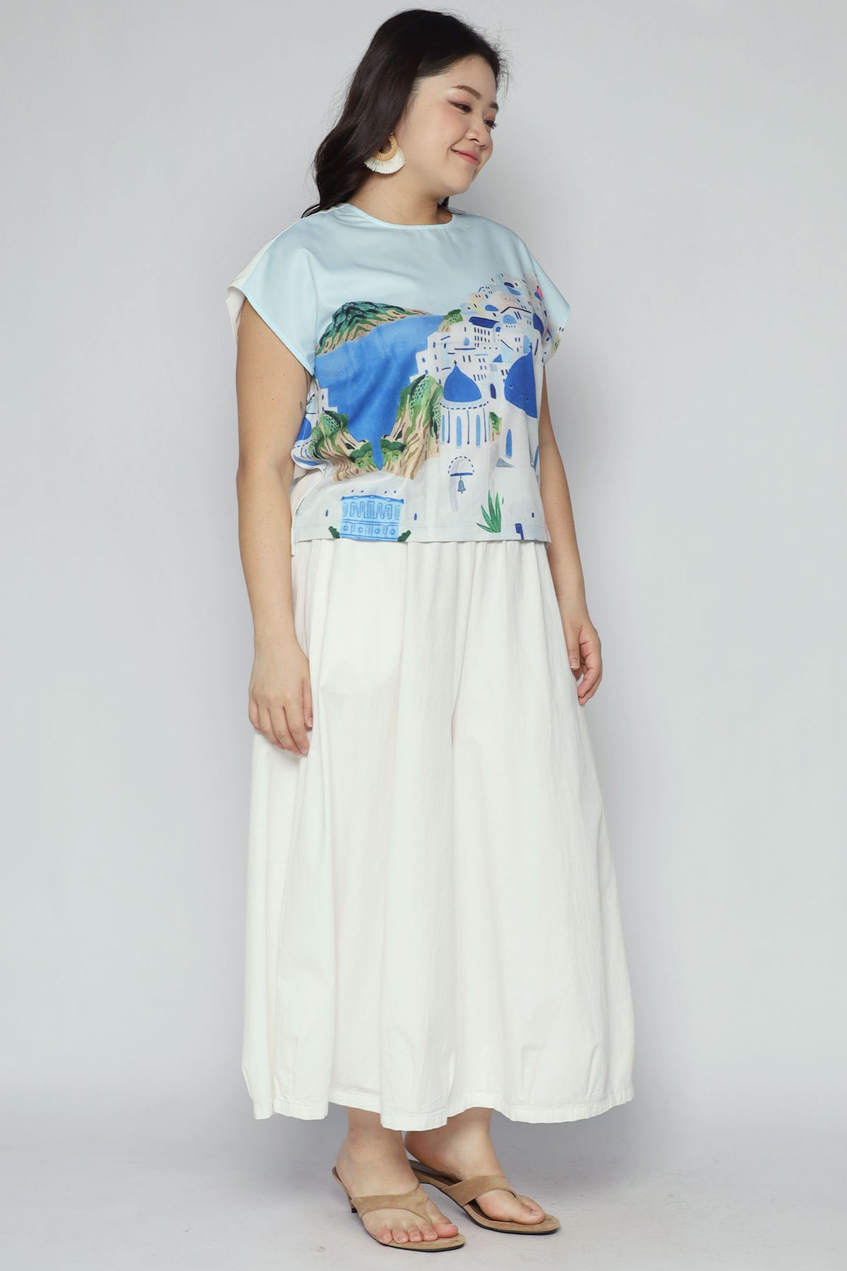 Tinsley Top in Santorini Stroll