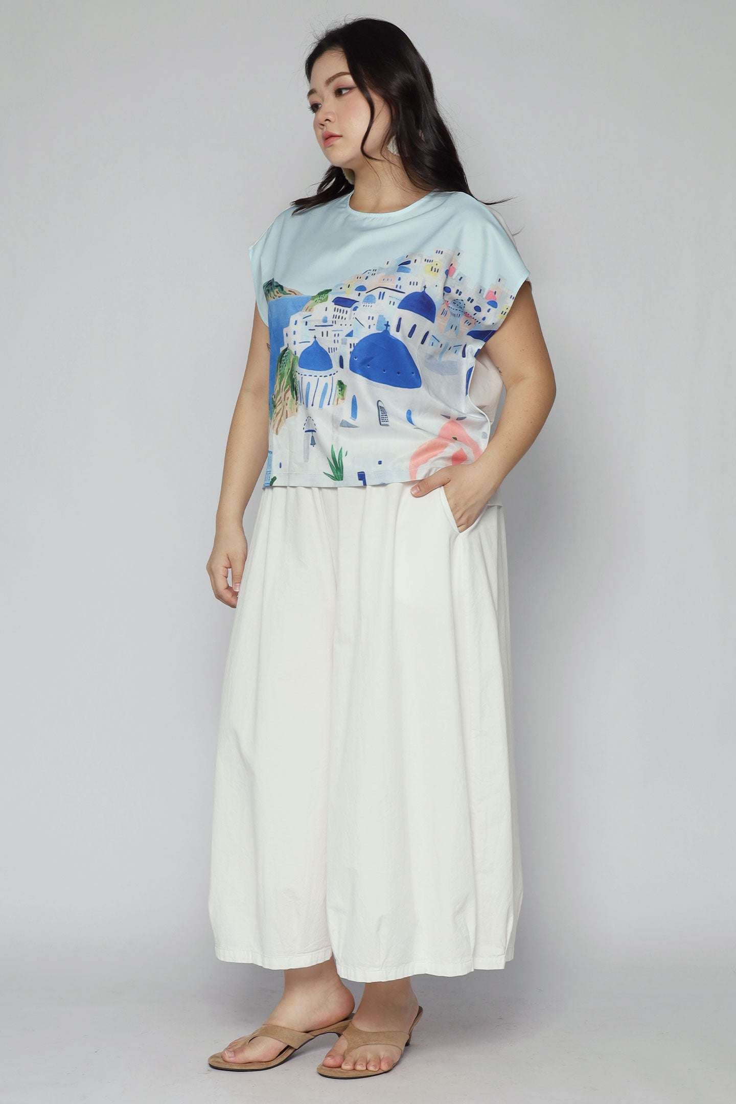 Tinsley Top in Santorini Stroll
