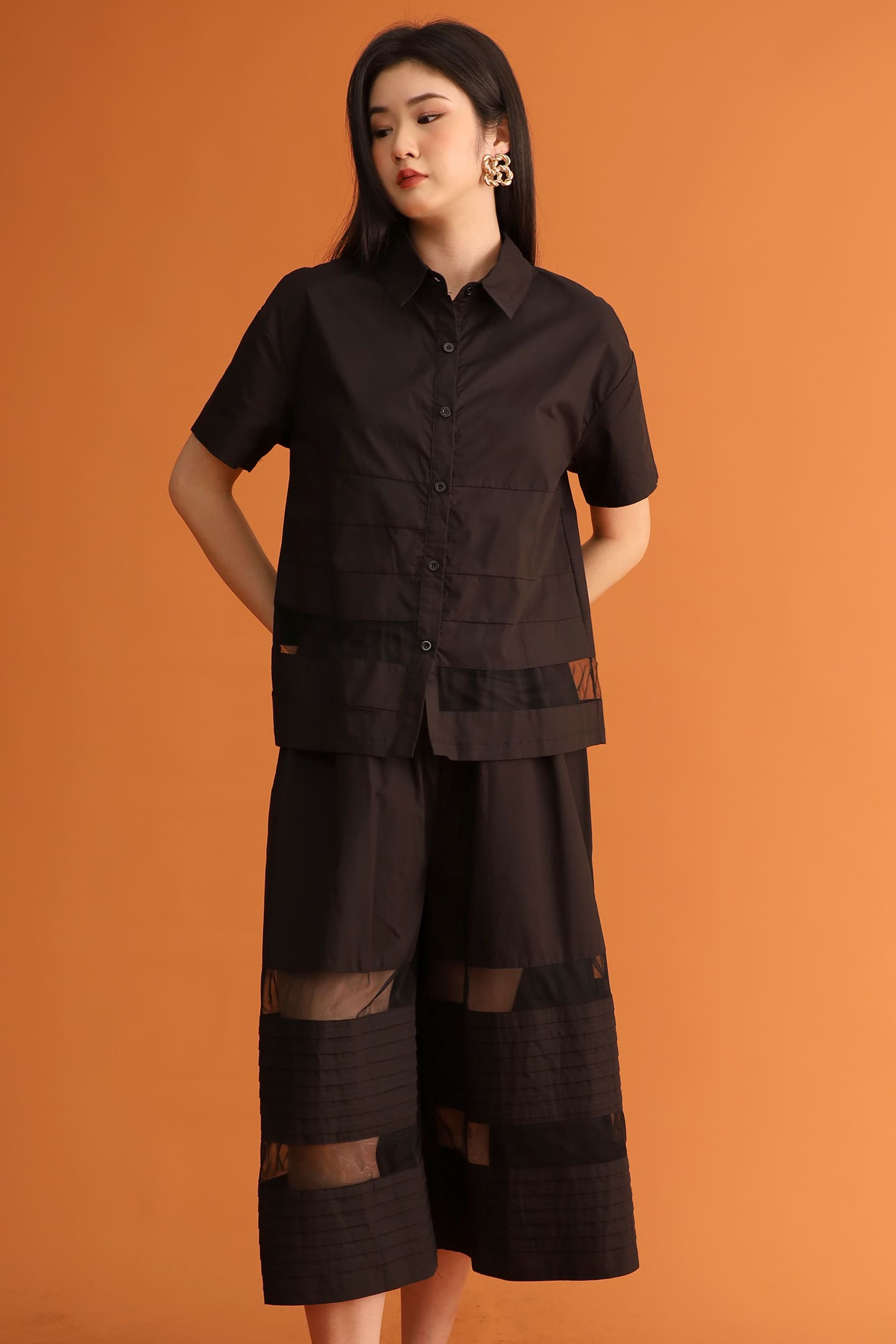 CHOSEN - Top Form Mesh Top