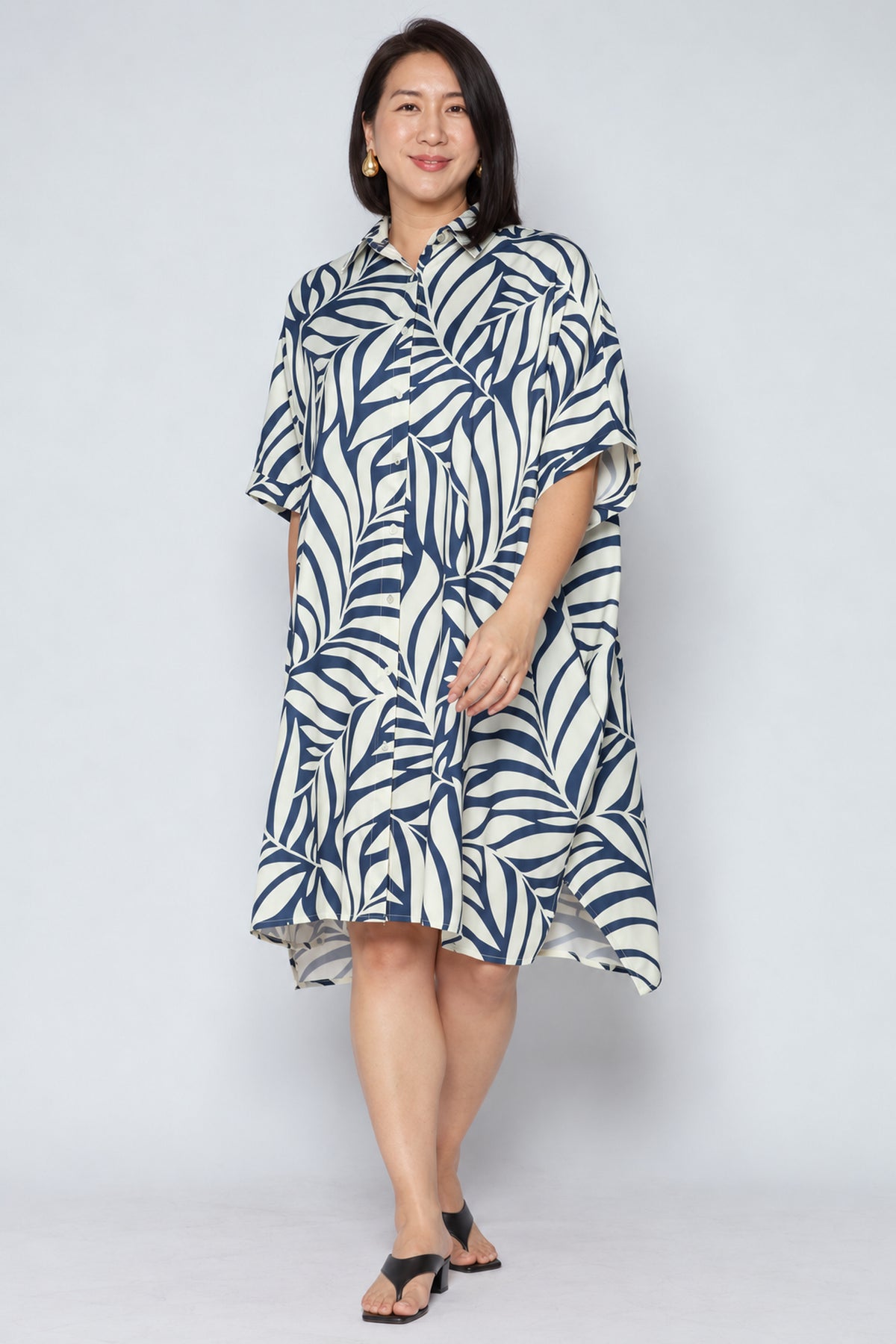Hanhan Shirt Dress in Botanique Fern