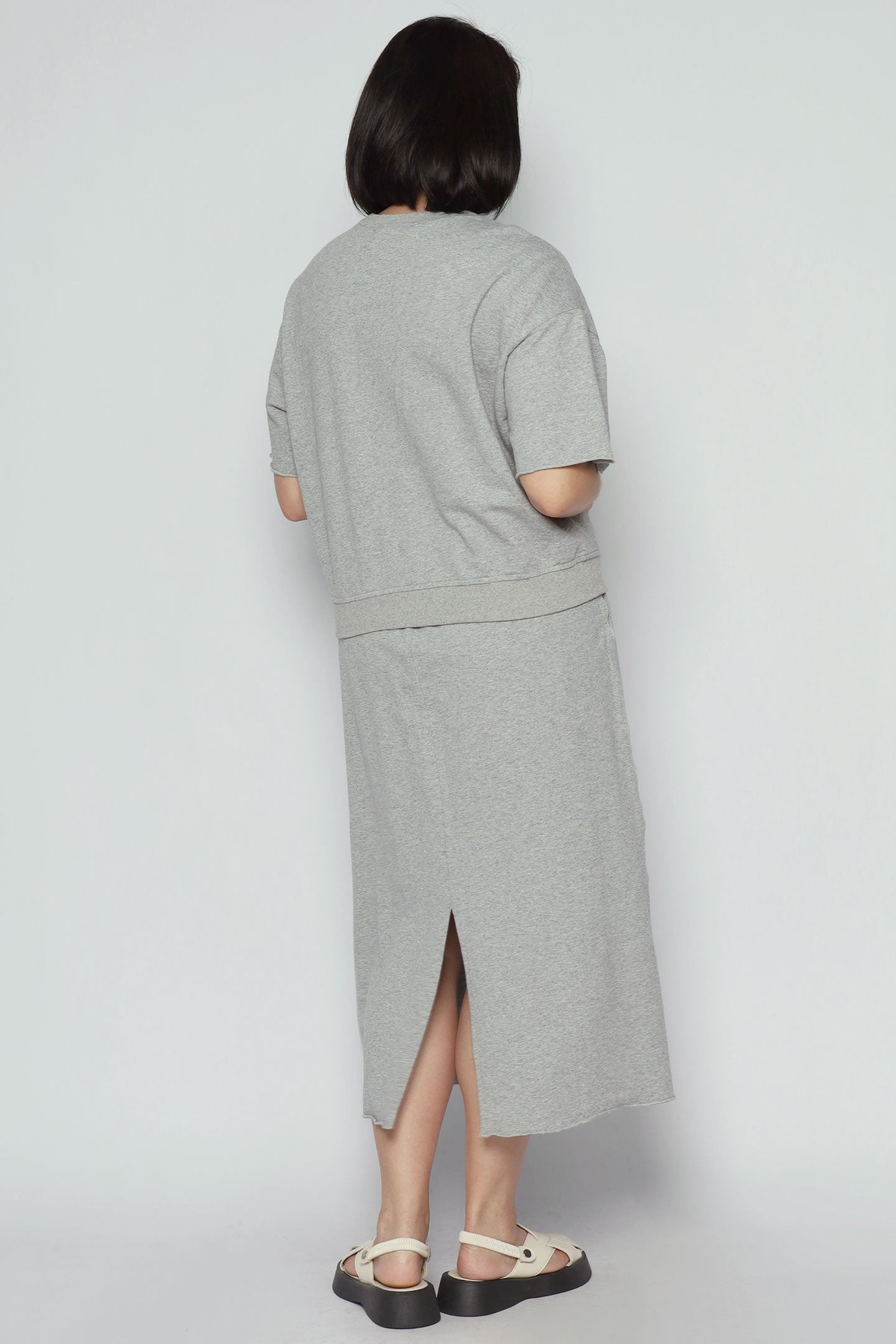 Trixie 2 in 1 Top and Skirt Set in Grey