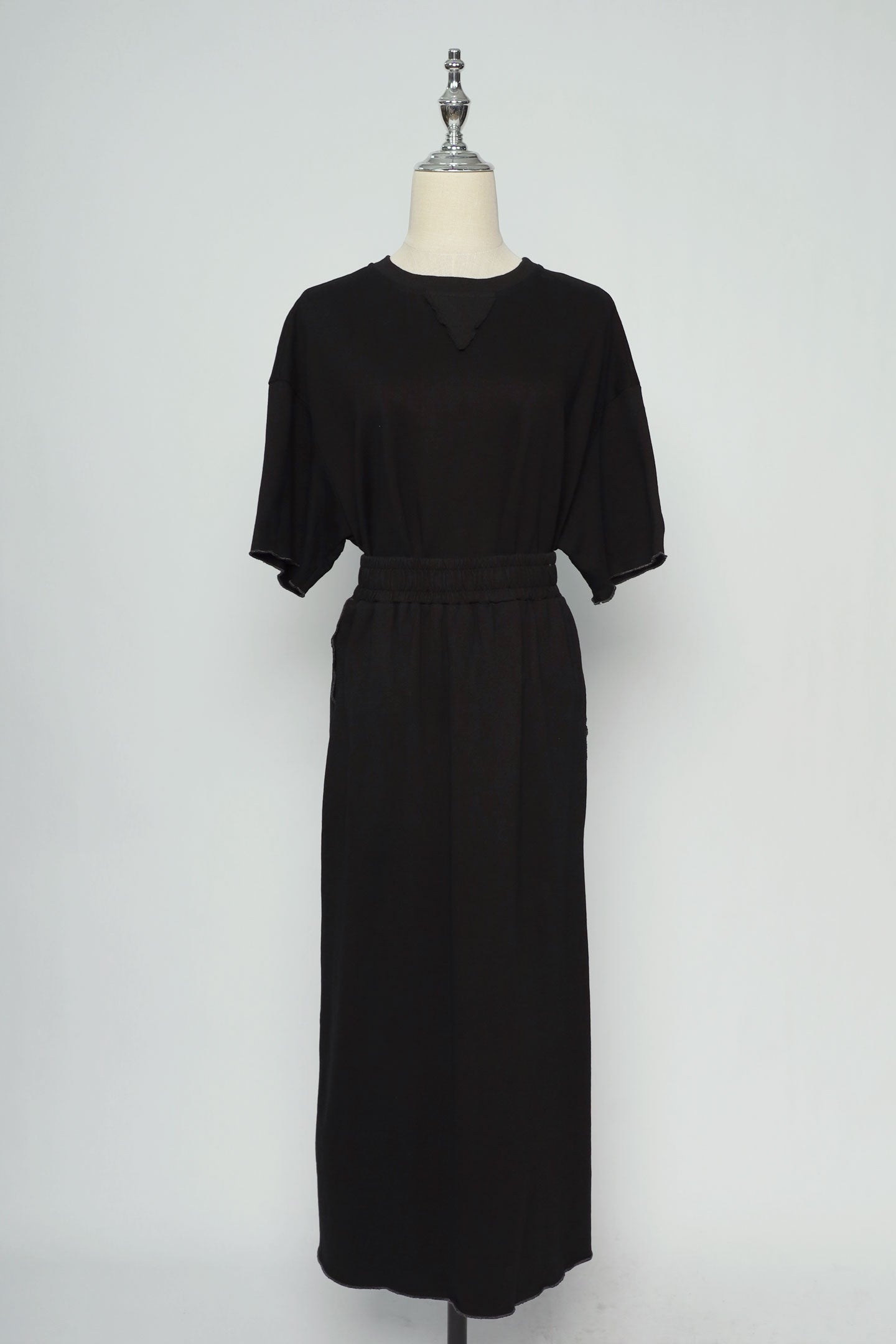PO - Trixie 2 in 1 Top and Skirt Set in Black