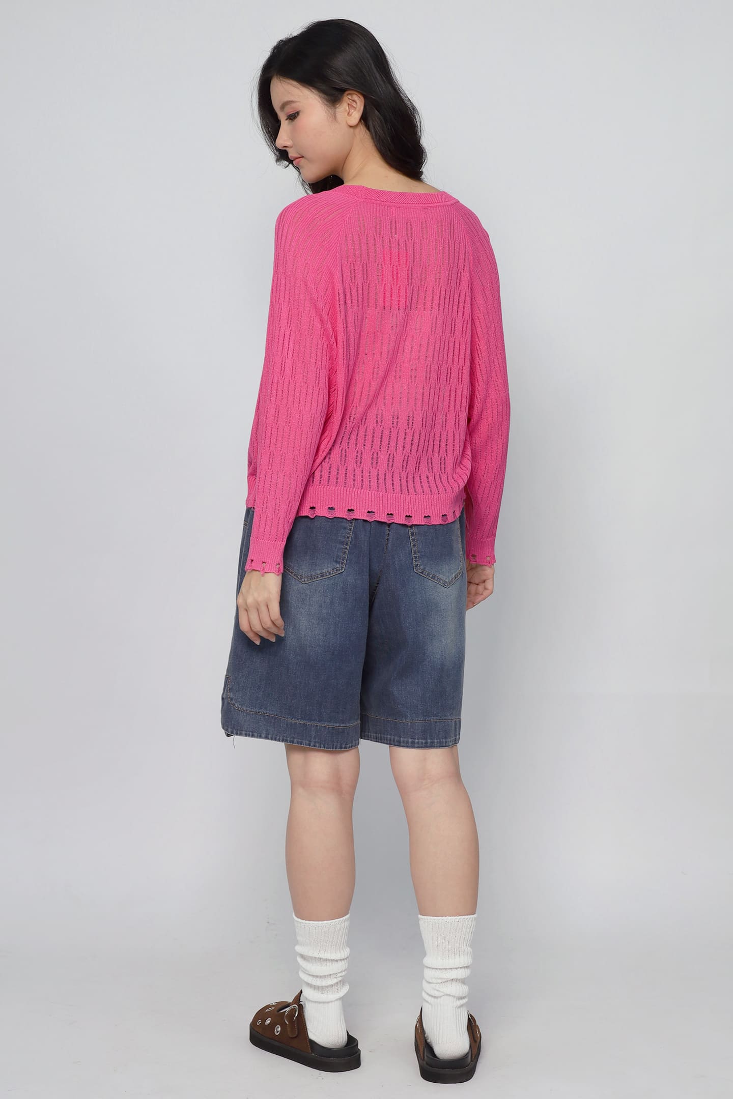 JOY - Twinkie Knit Cardigan in Pink
