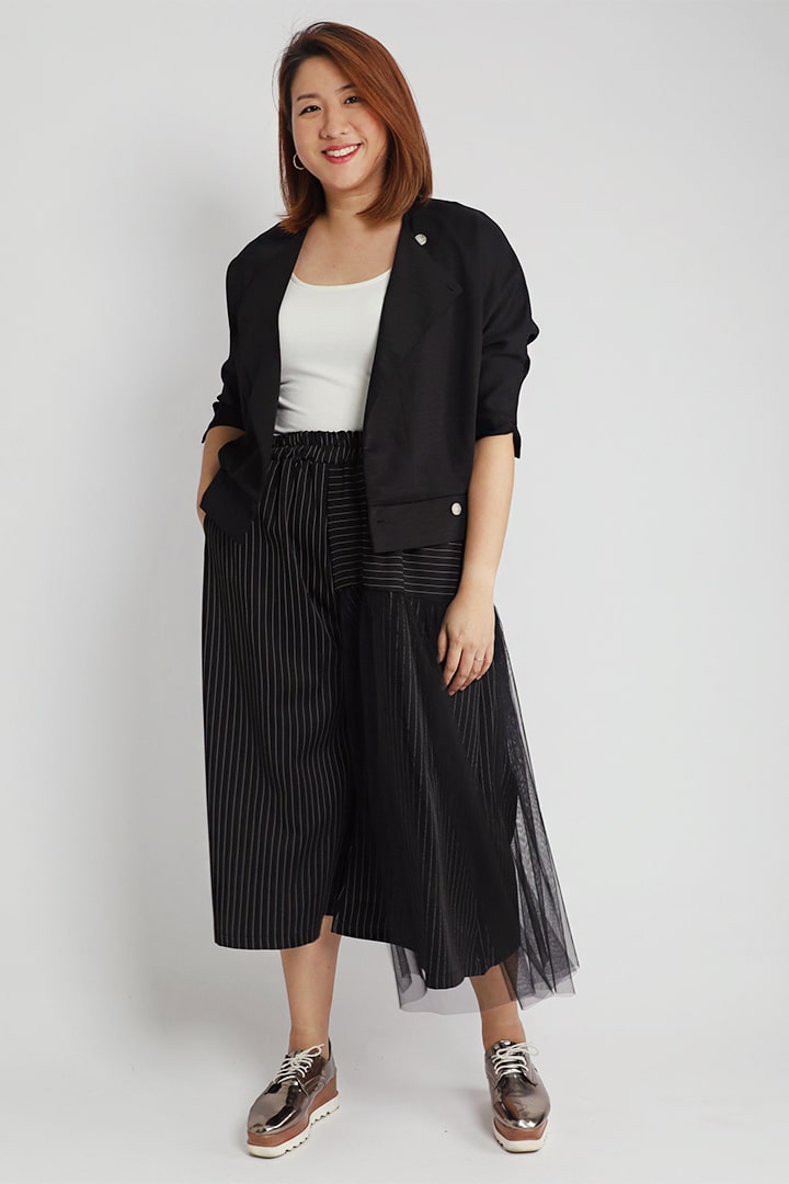 Uke Button Jacket in Black