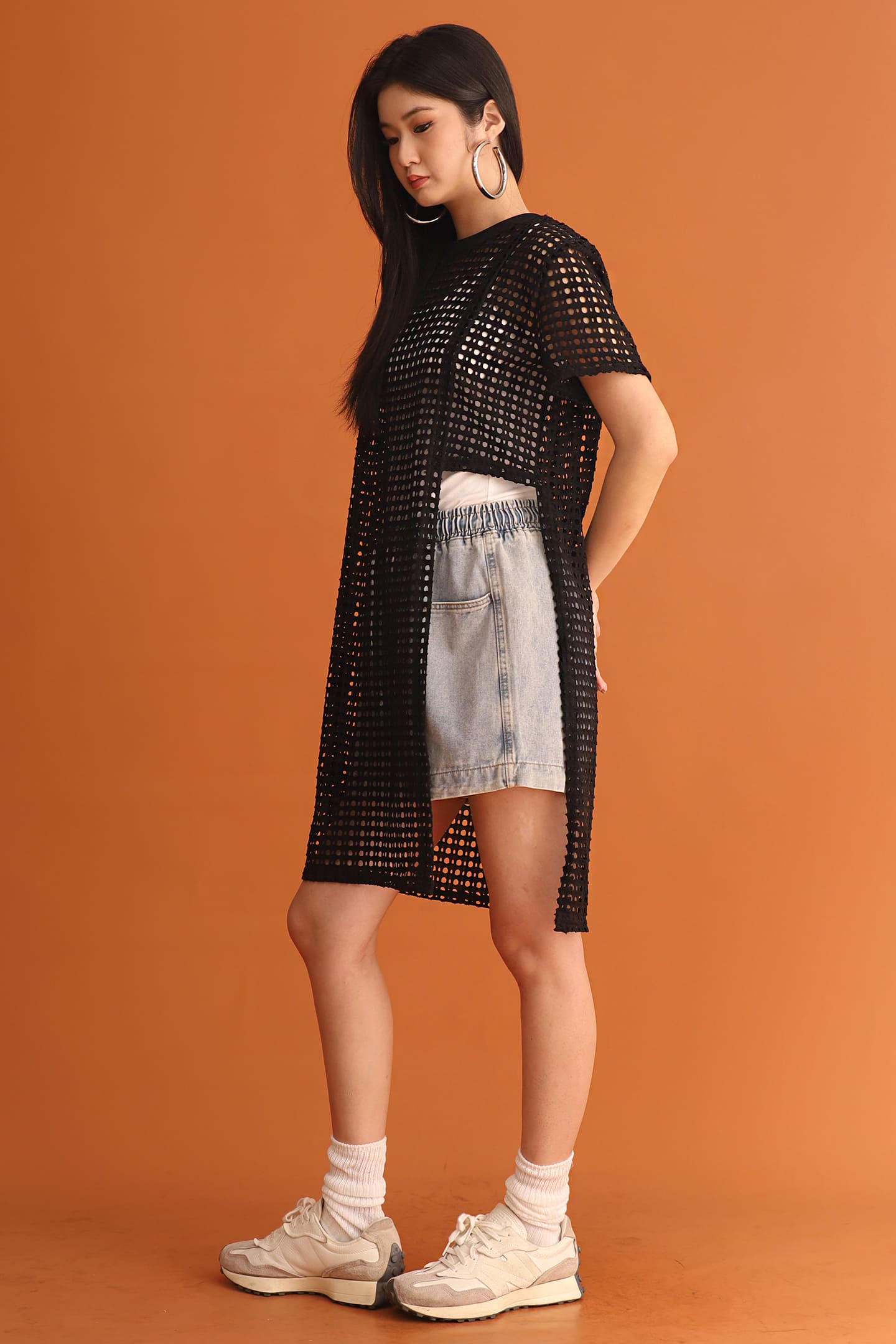 CHOSEN - Undercover Netted Knit Top