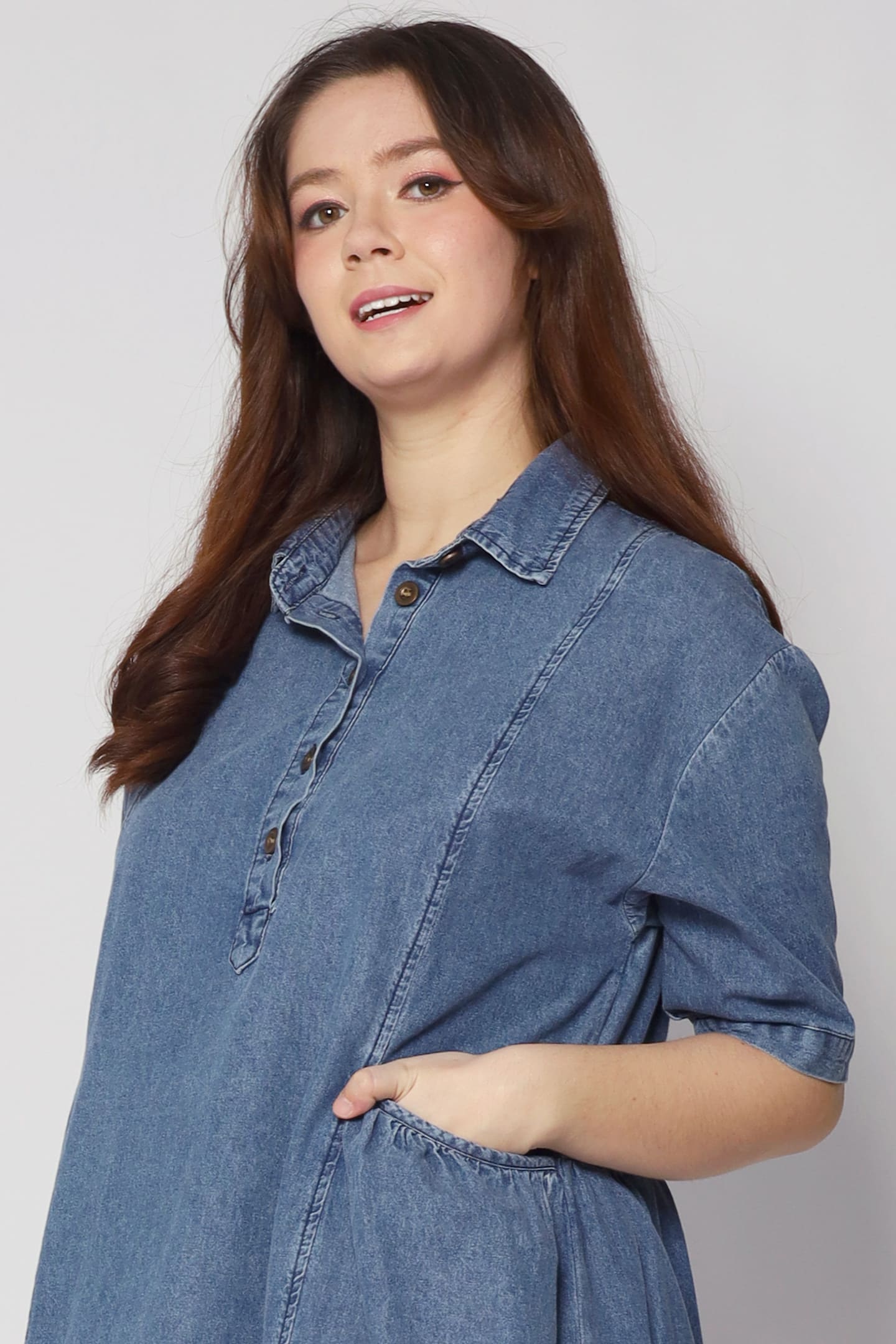Backorders Vava Denim Pocket Dress