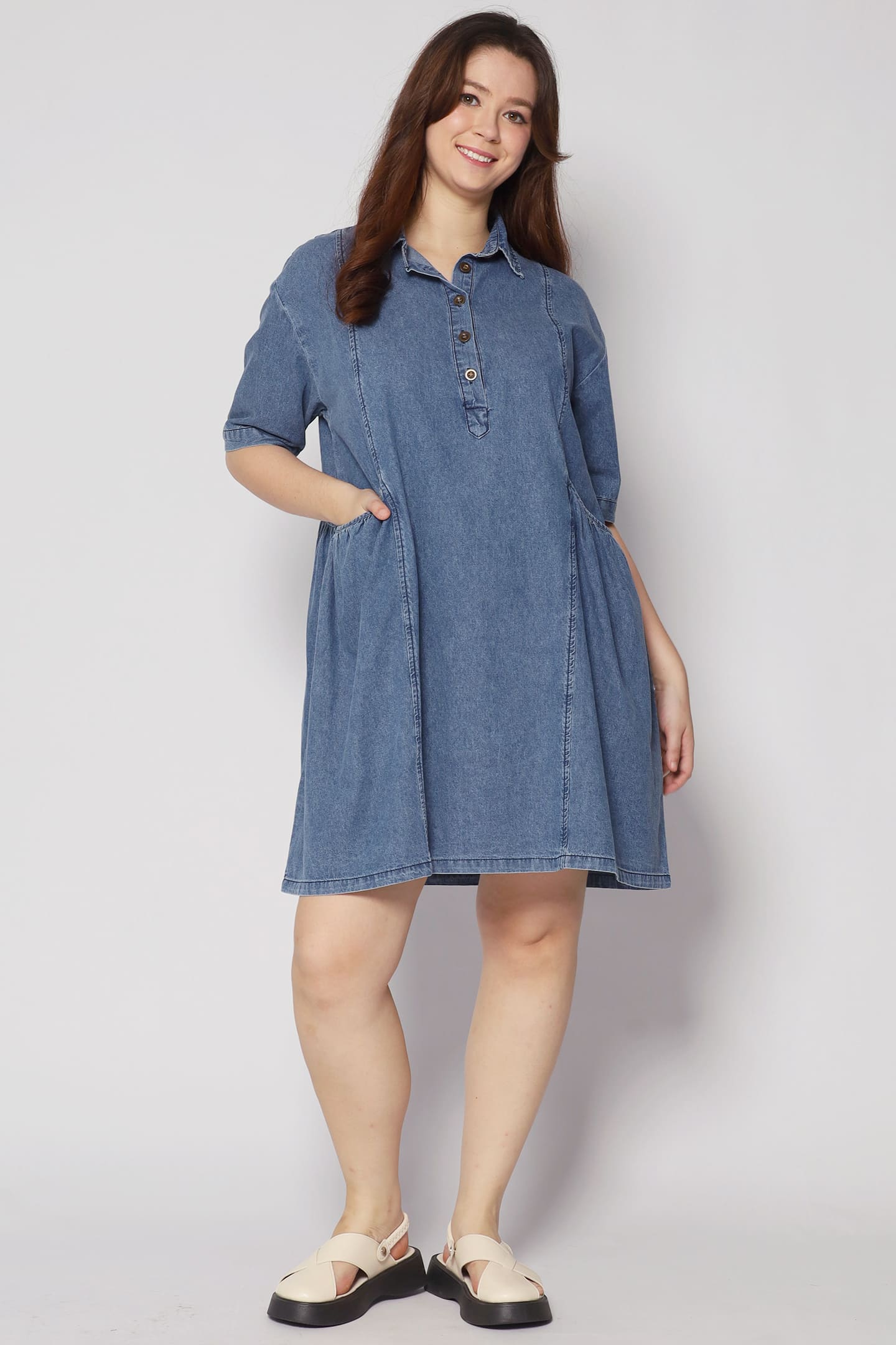 Backorders Vava Denim Pocket Dress