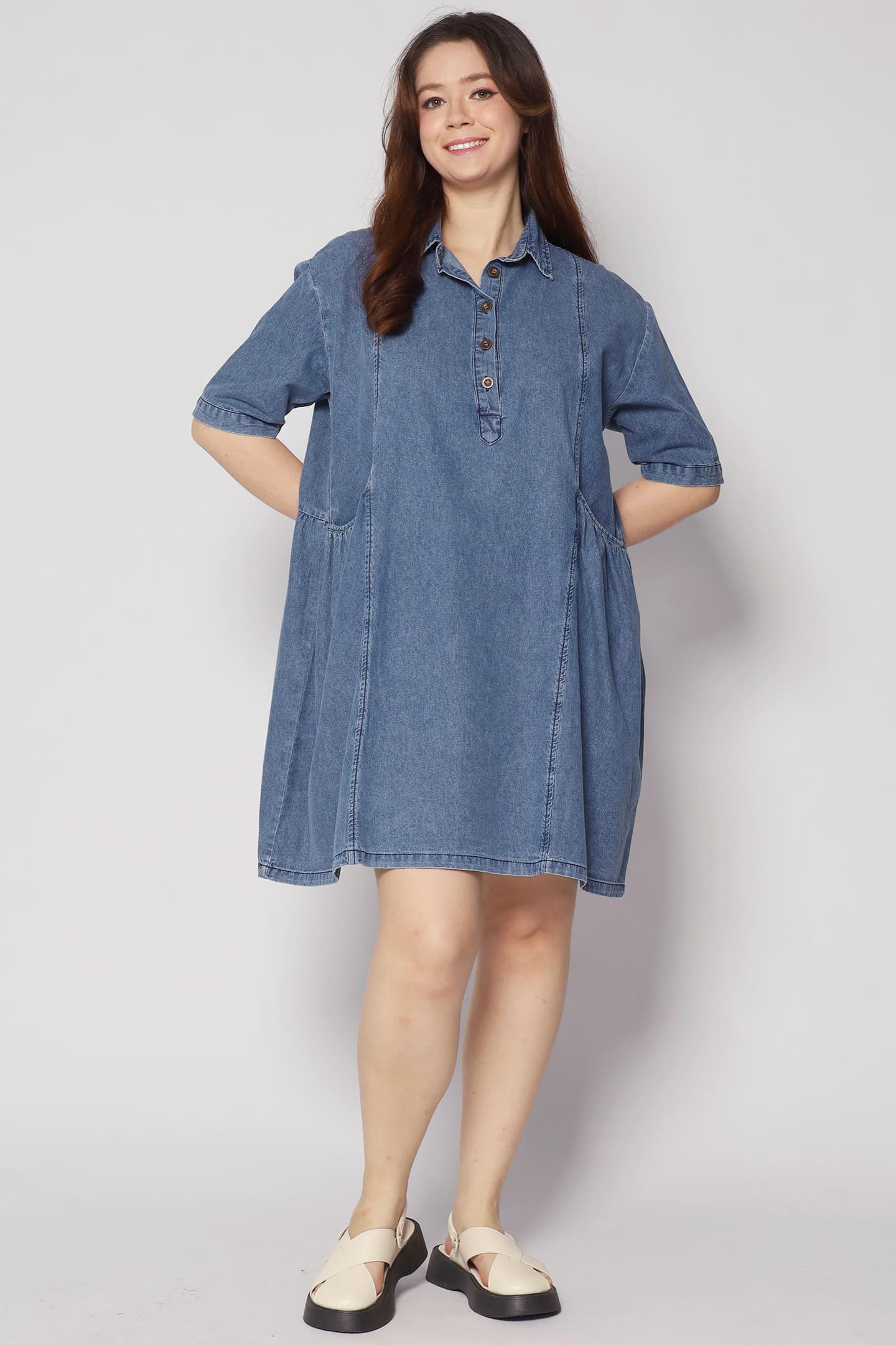 Backorders Vava Denim Pocket Dress