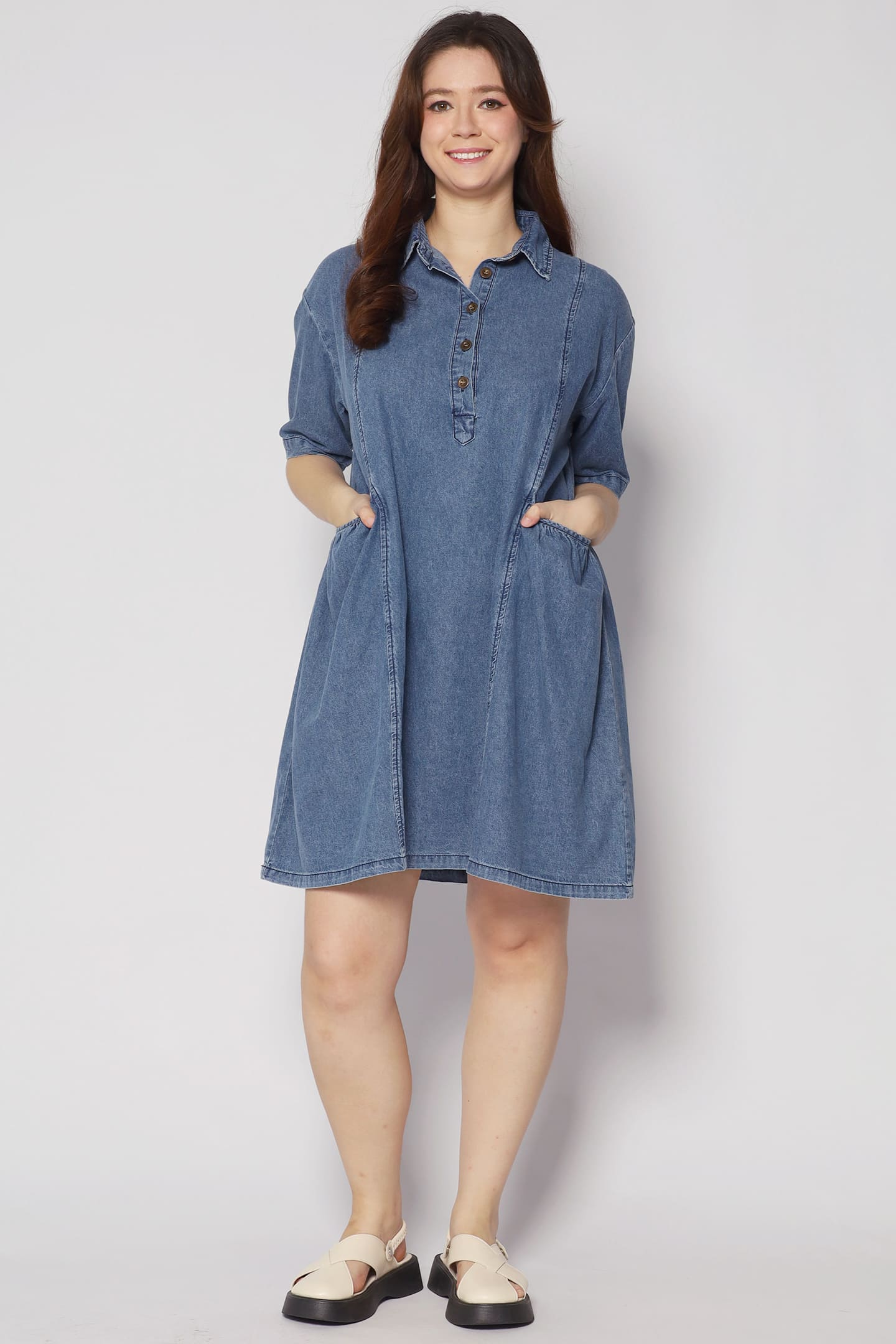 Backorders Vava Denim Pocket Dress