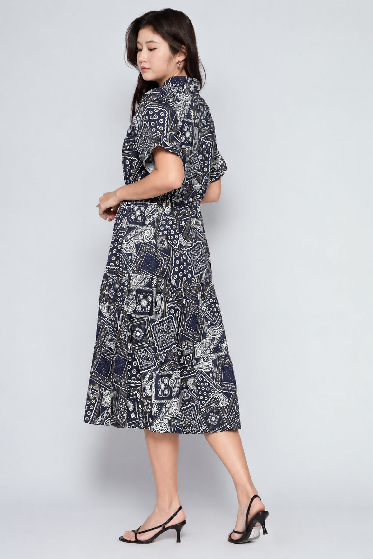 Vedette Dress in Bandana Patchwork
