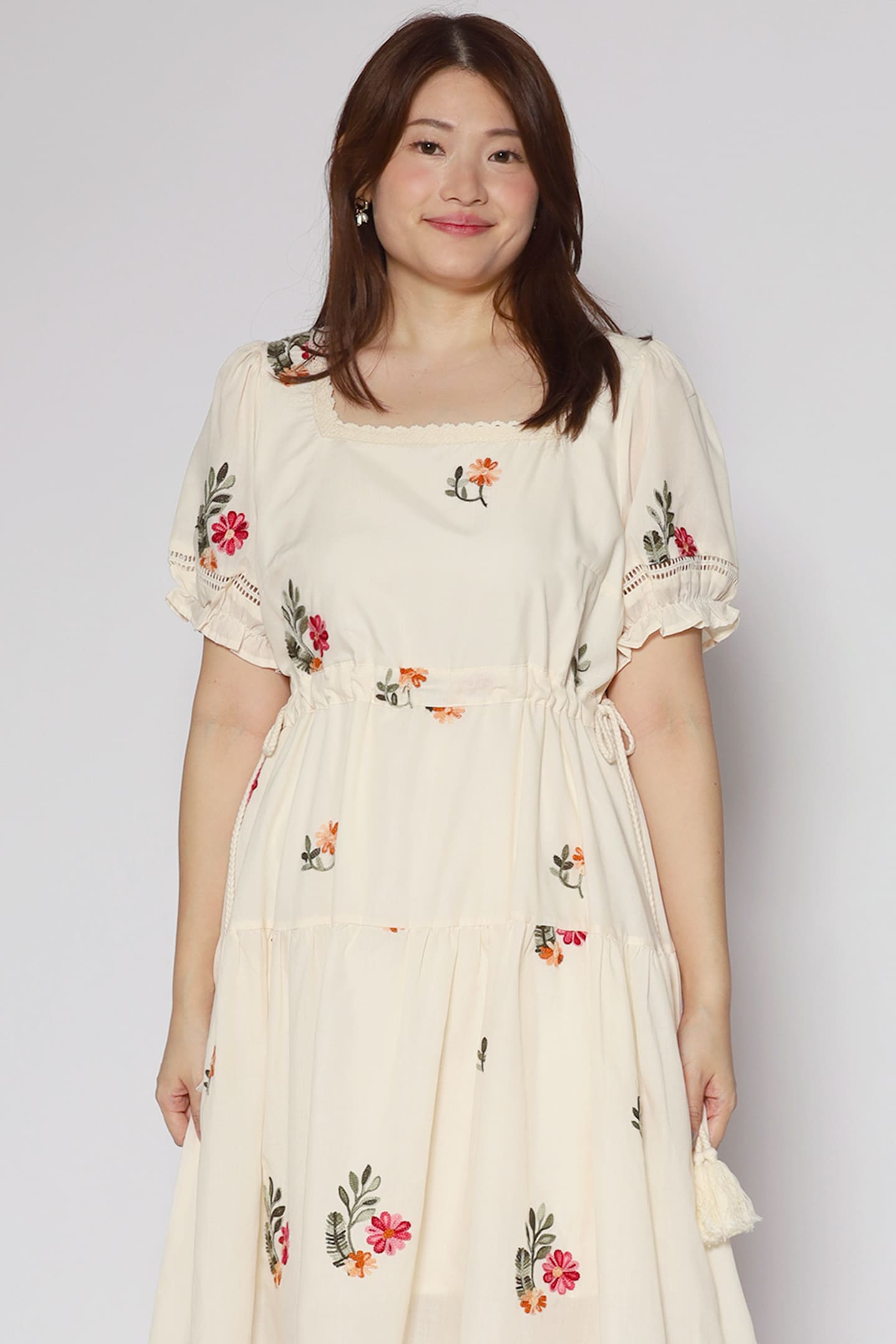 Backorders Victoria Dress in Floral Embroidery