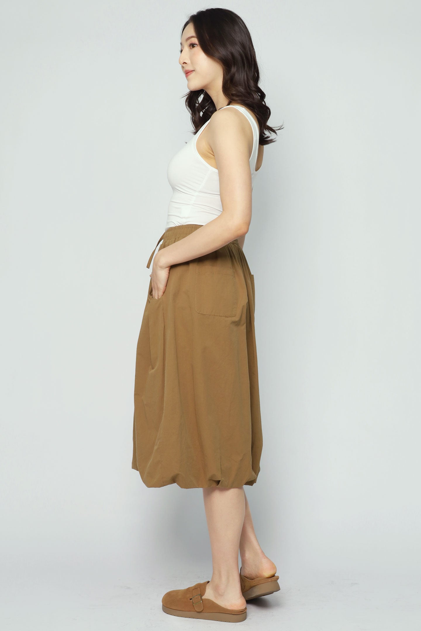 Backorders Vivien Bubble Culottes in Brown