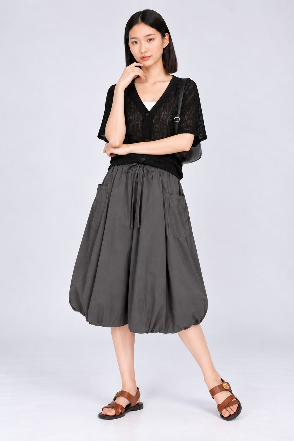 Backorders Vivien Bubble Culottes in Grey