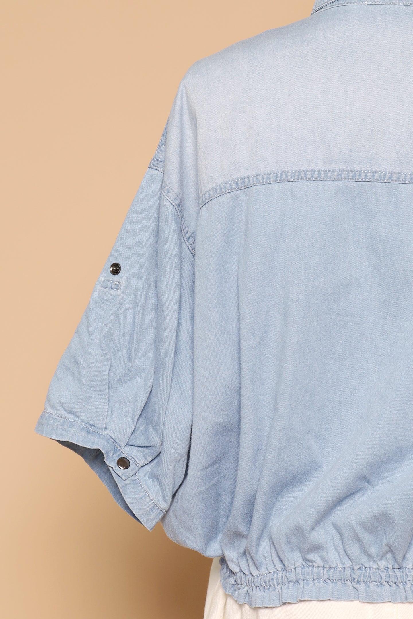 PO - Weiwei Denim Pinstripes Top