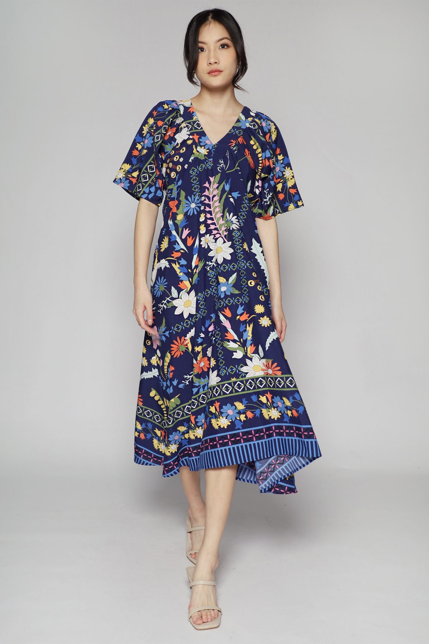 Whitney V Dress in Flower Field