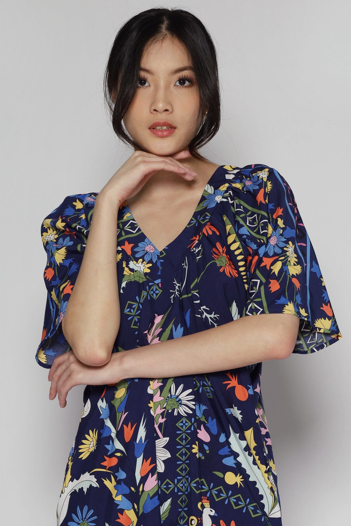 Whitney V Dress in Flower Field