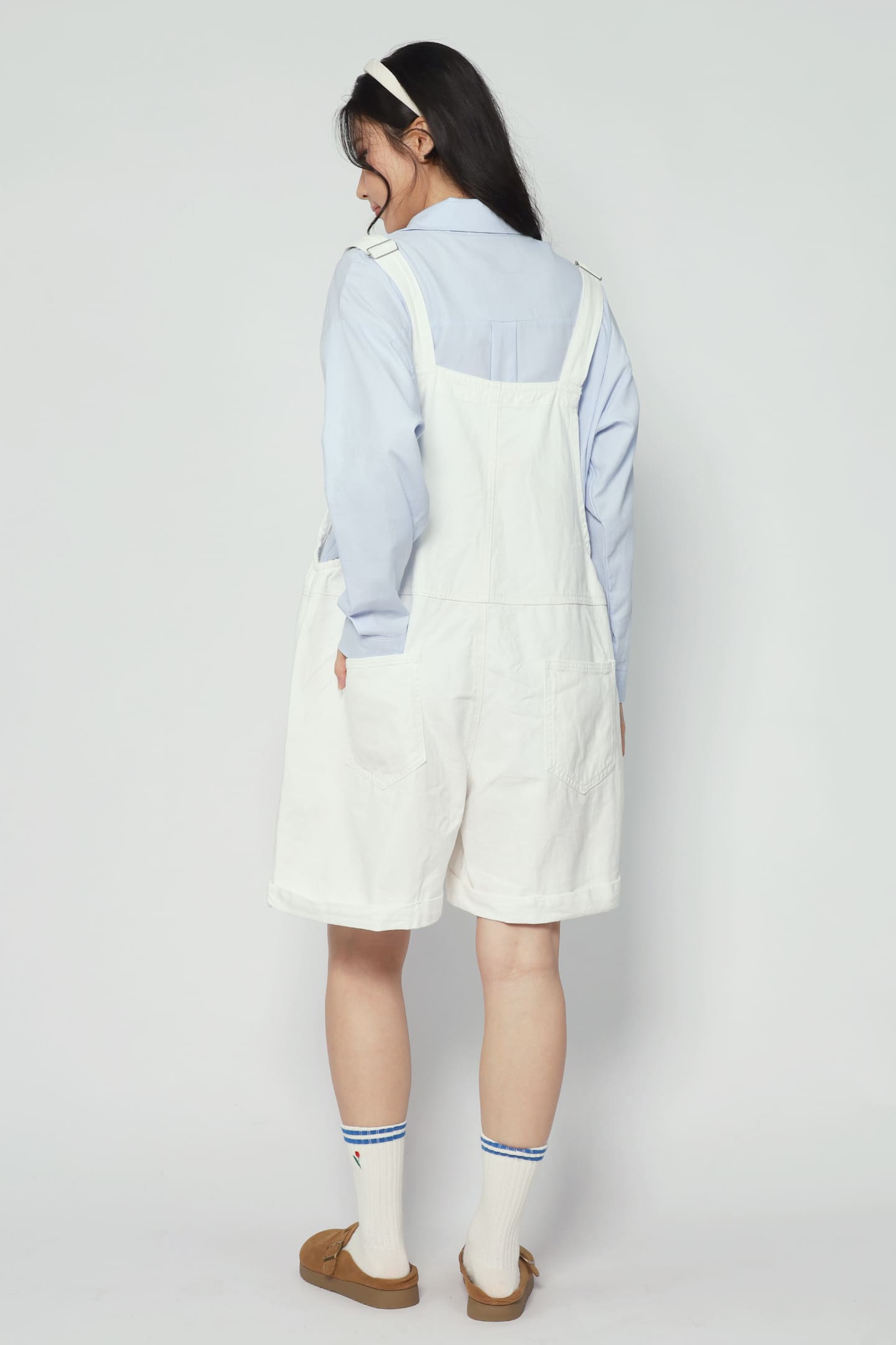 Confetti Pop Pinafore Playsuit in White