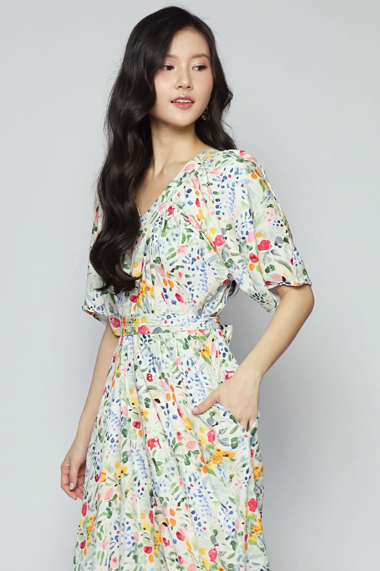 Whitney V Dress in Bloom Again