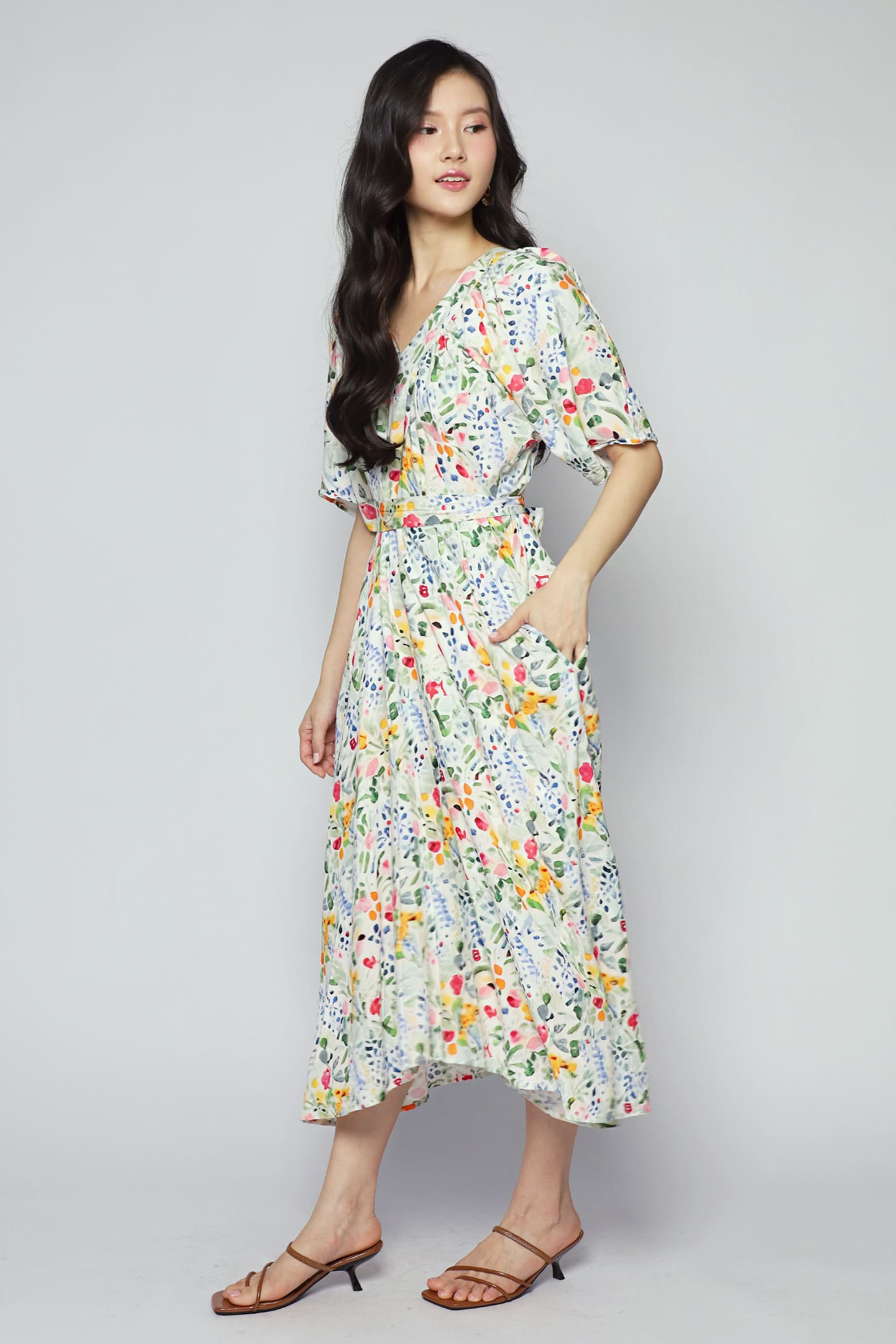 Whitney V Dress in Bloom Again