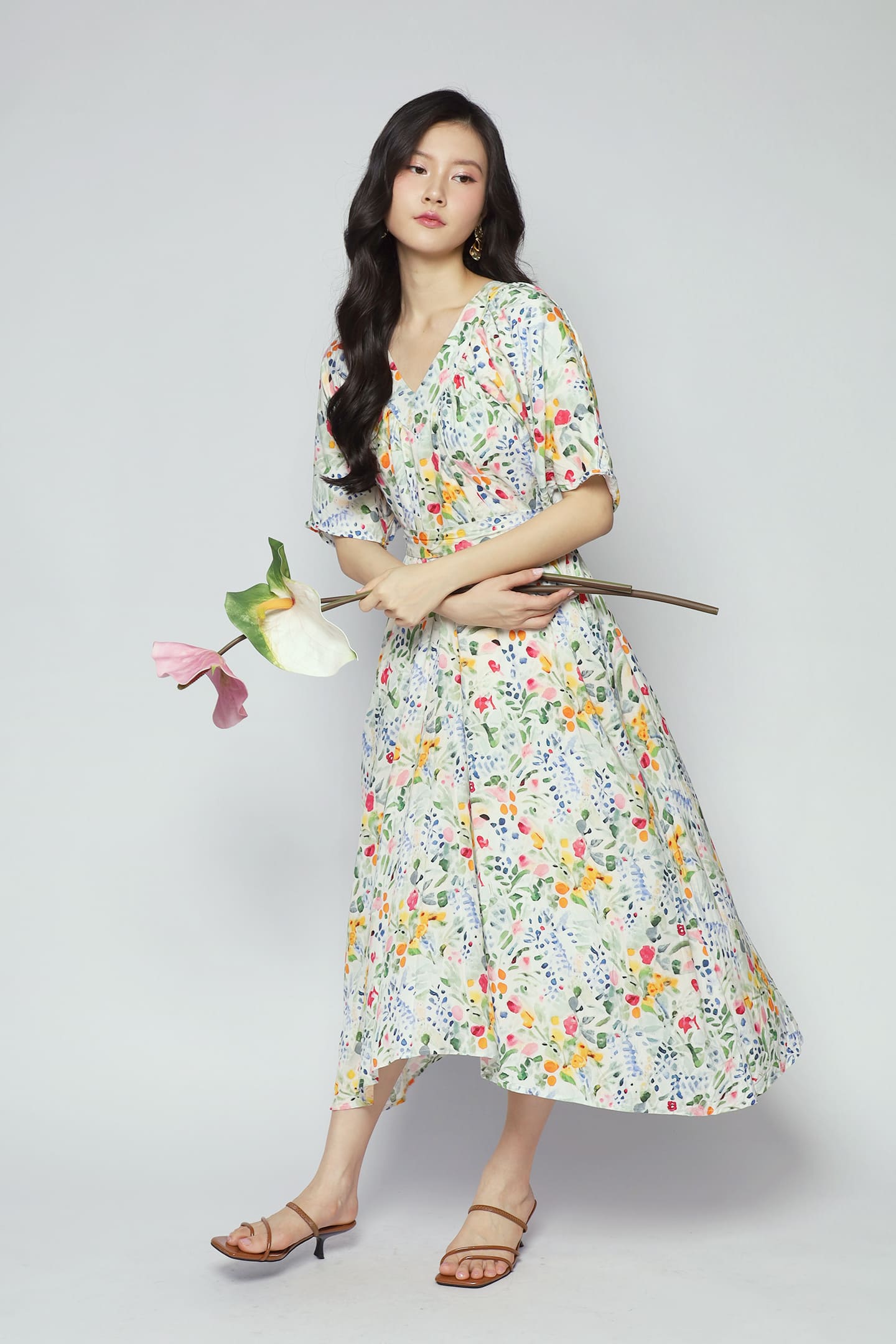 Whitney V Dress in Bloom Again