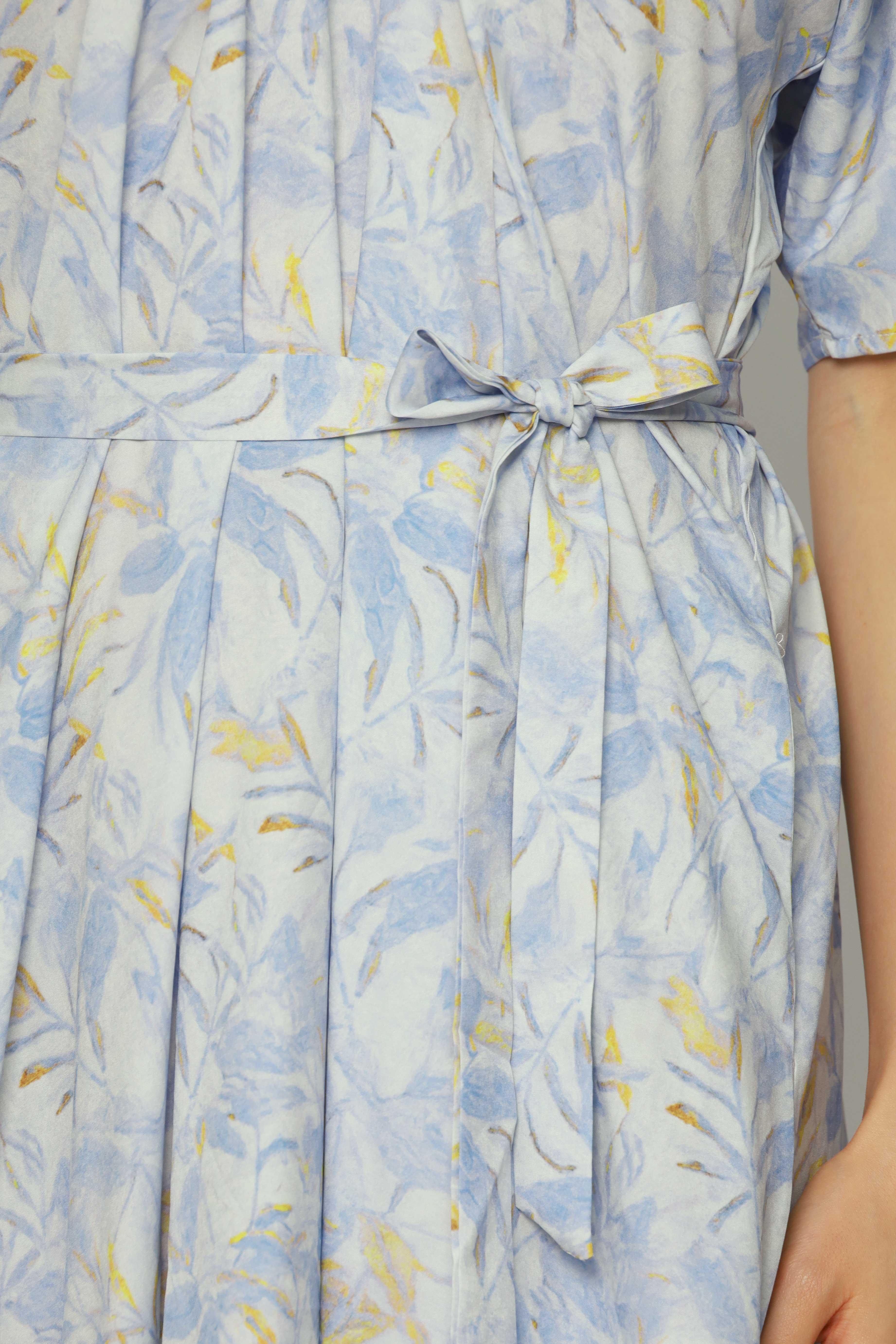 Whitney V Dress in Blue Floret