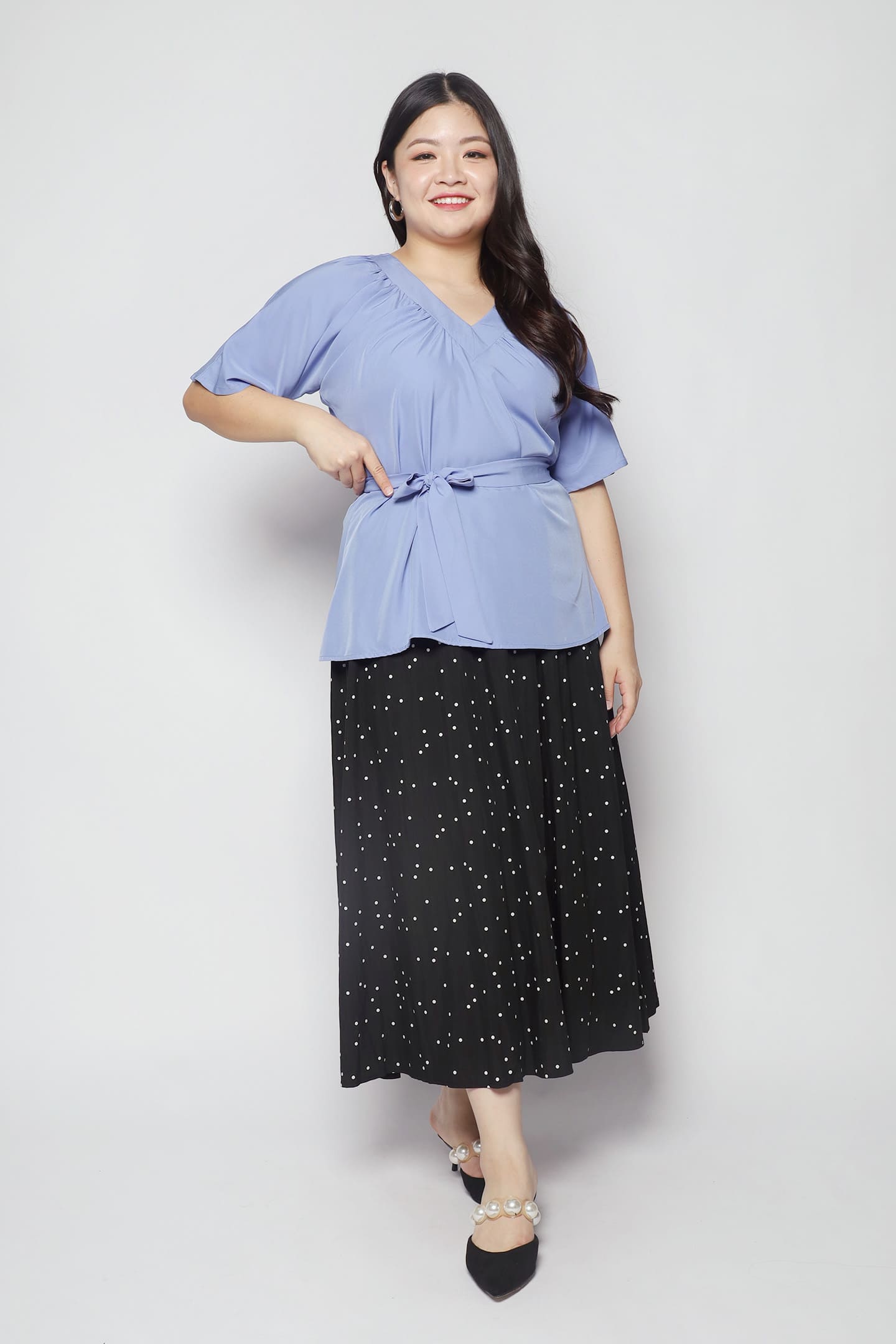 Whitney Junior Top in Queen Blue