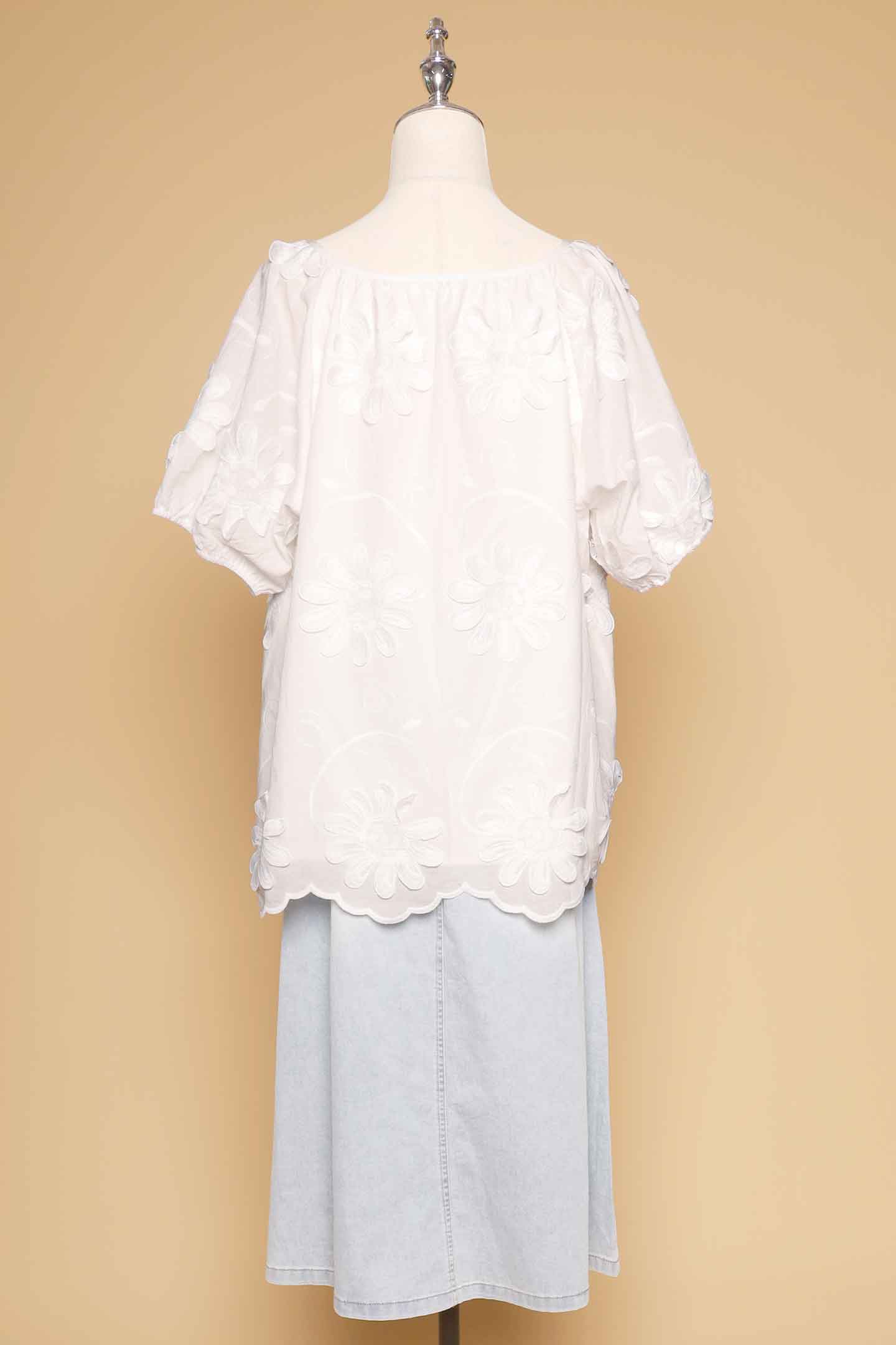 PO - Willa Top in White Crochet