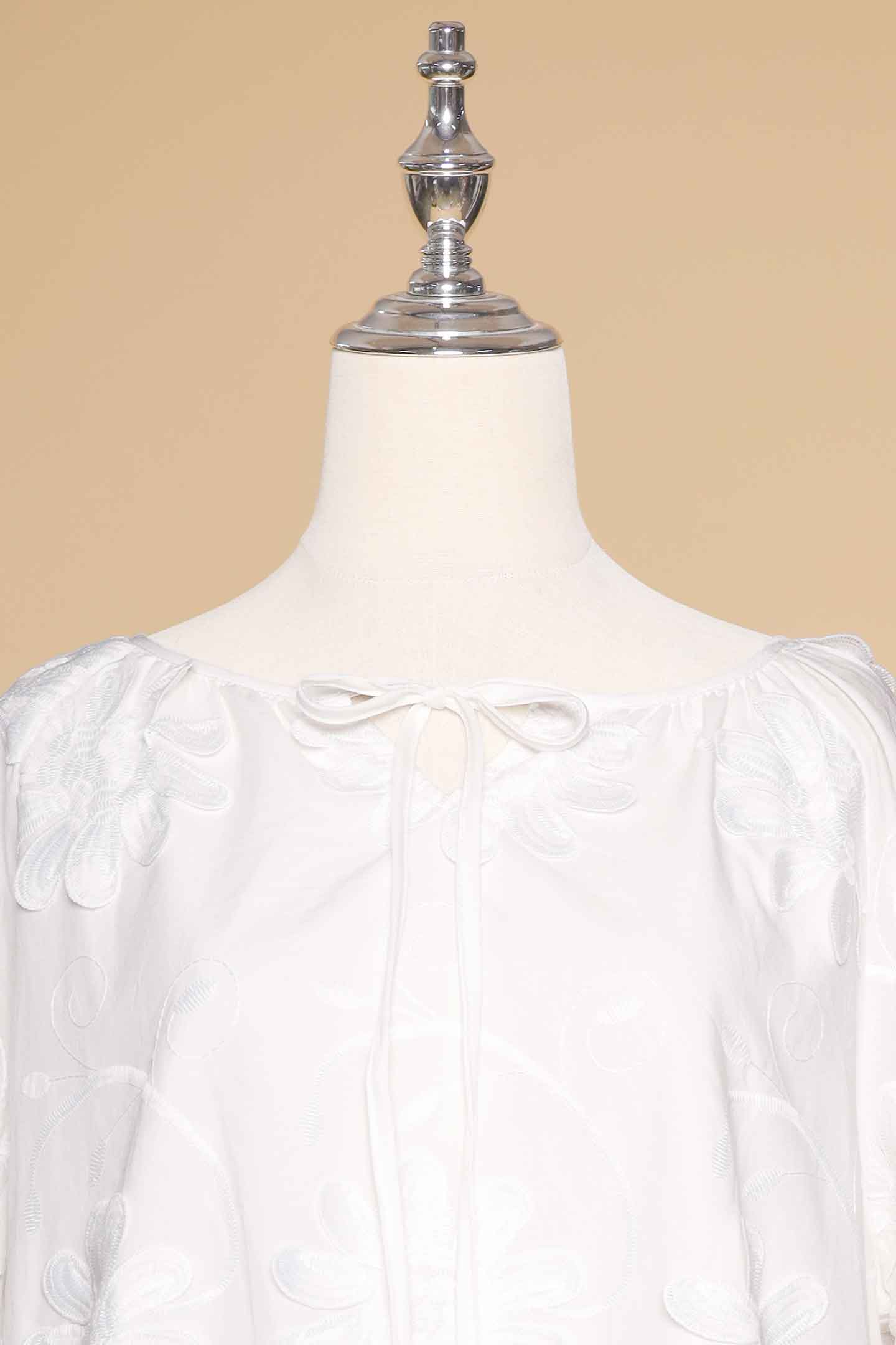 PO - Willa Top in White Crochet