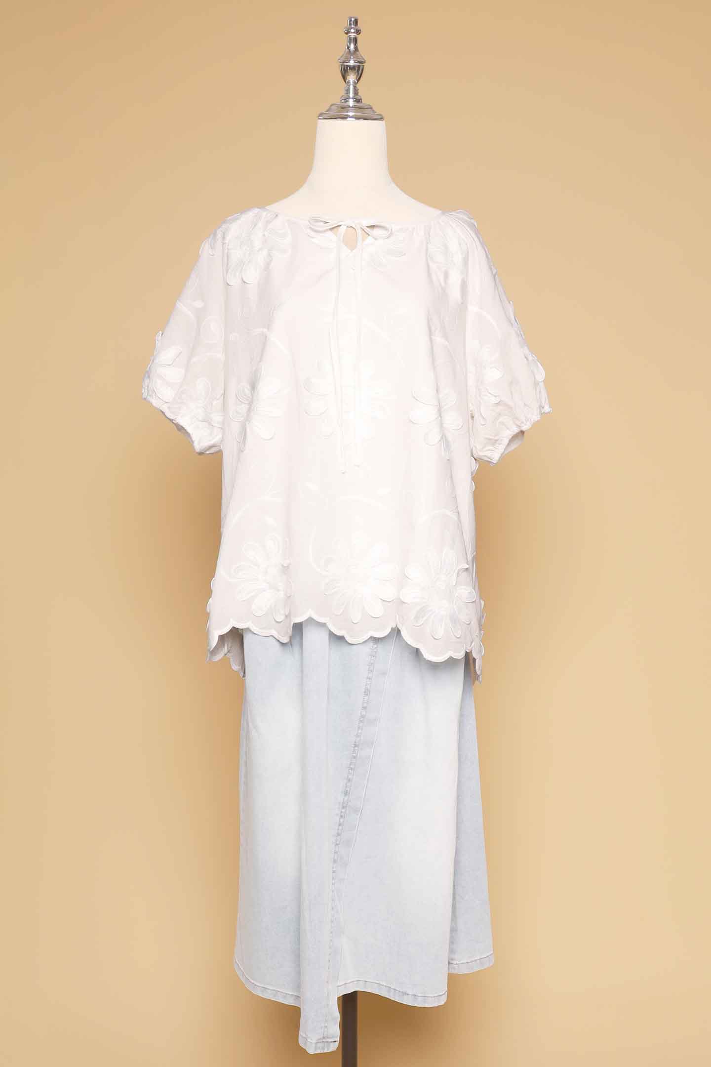 PO - Willa Top in White Crochet