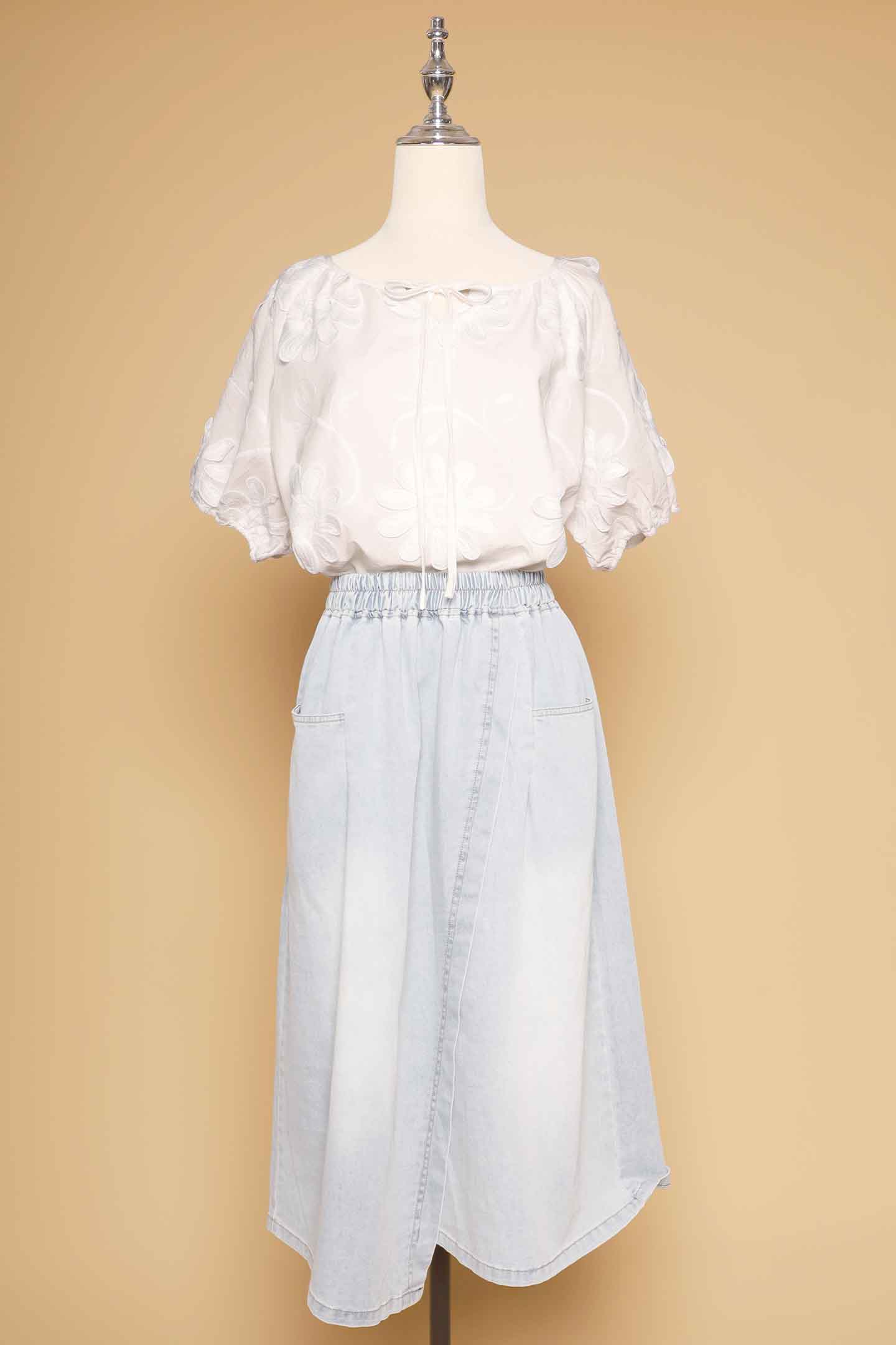 PO - Willa Top in White Crochet