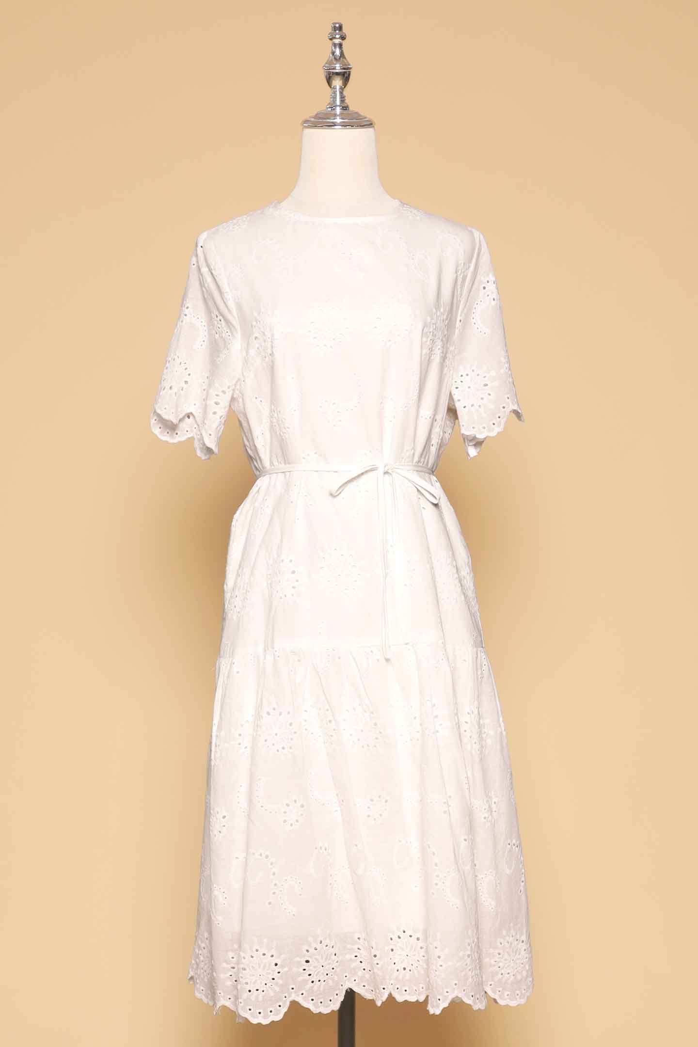 PO - Winona Dress in White Crochet