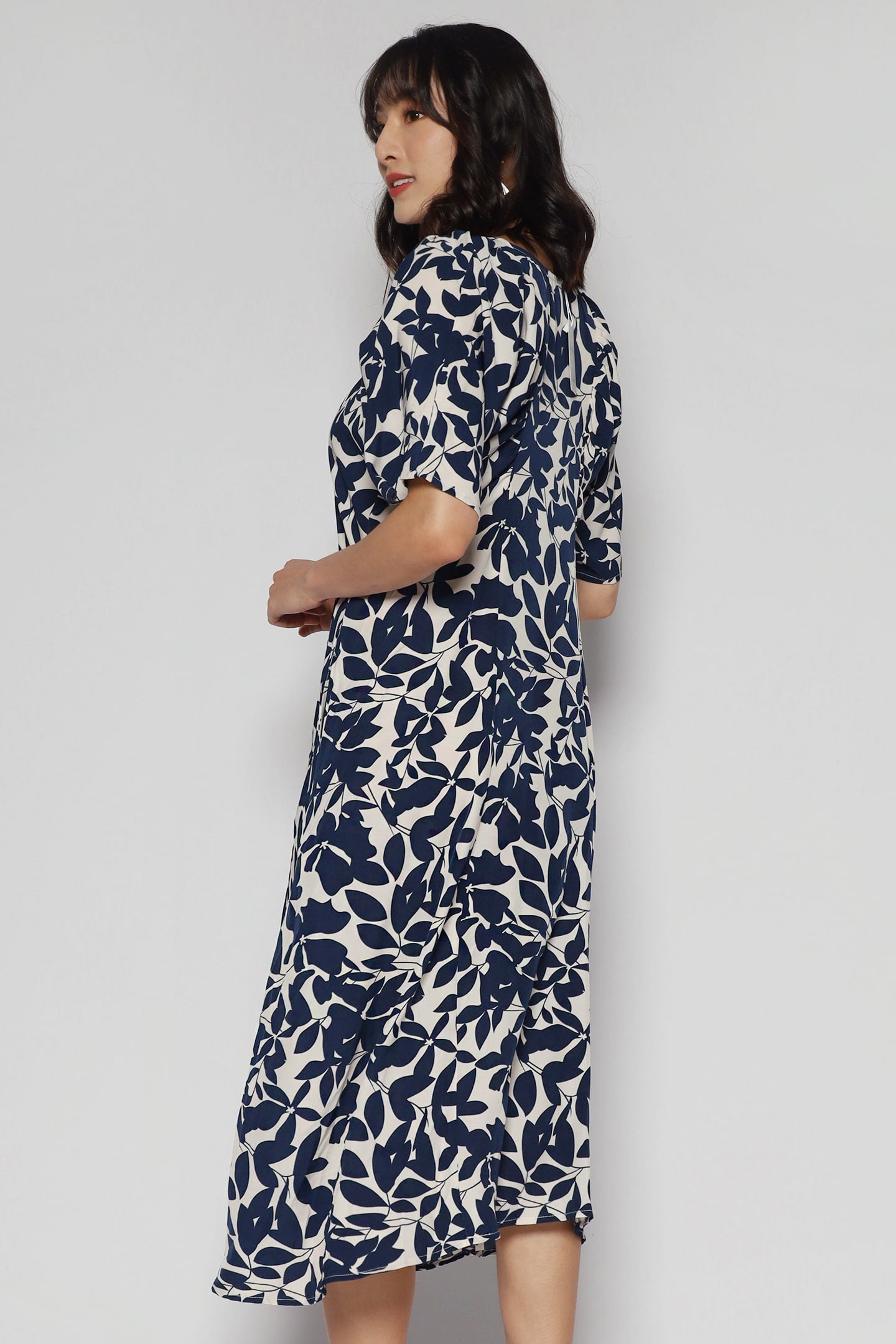 Whitney V Dress in Trumpet Vine